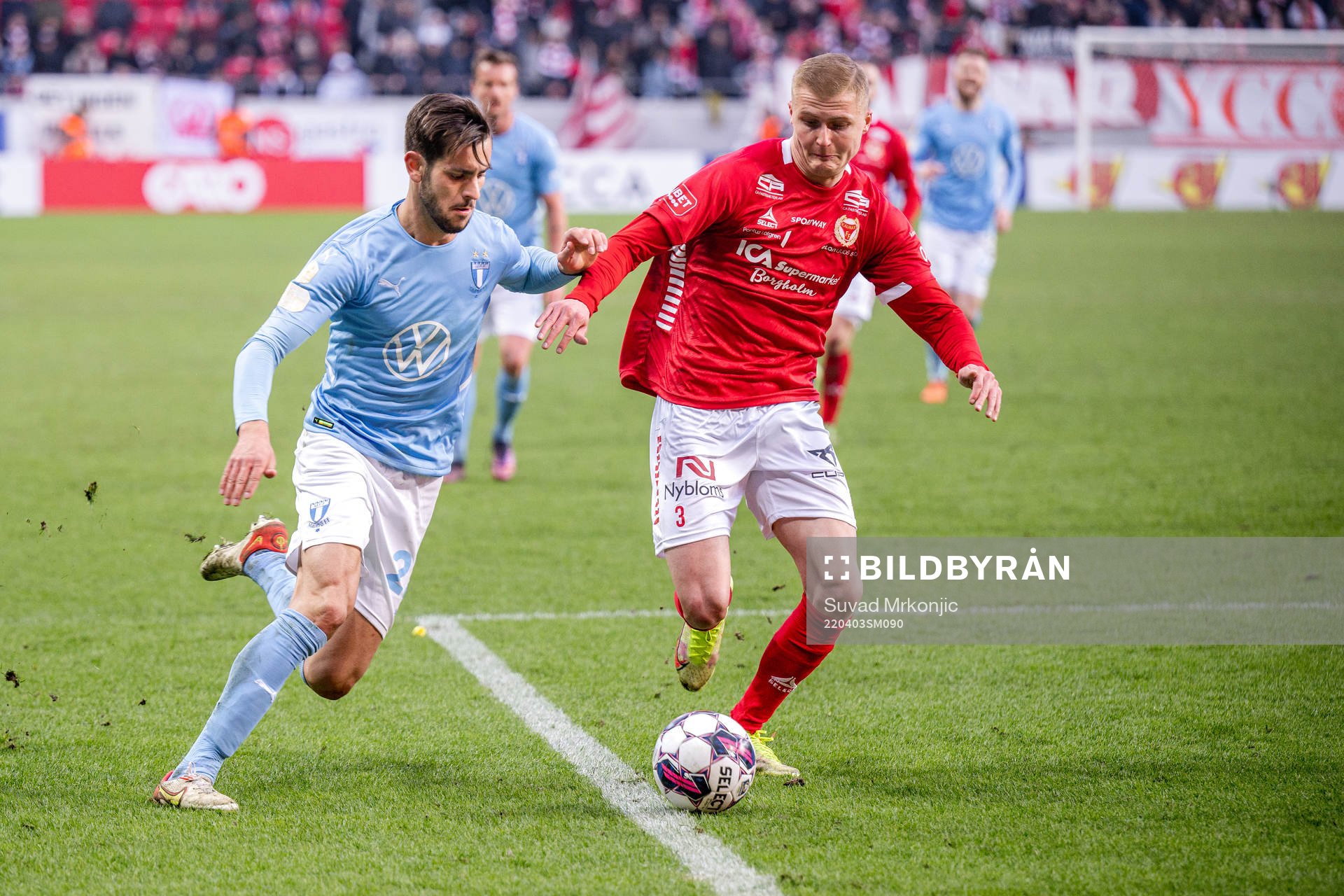 Malmö FFs Veljko Birmancevic och Kalmars Davíd Kristján