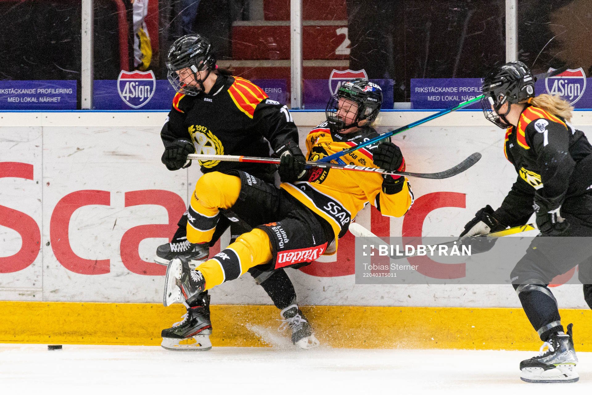 Brynäs Jaycee Gebhard och Luleås Pernilla Forsgren