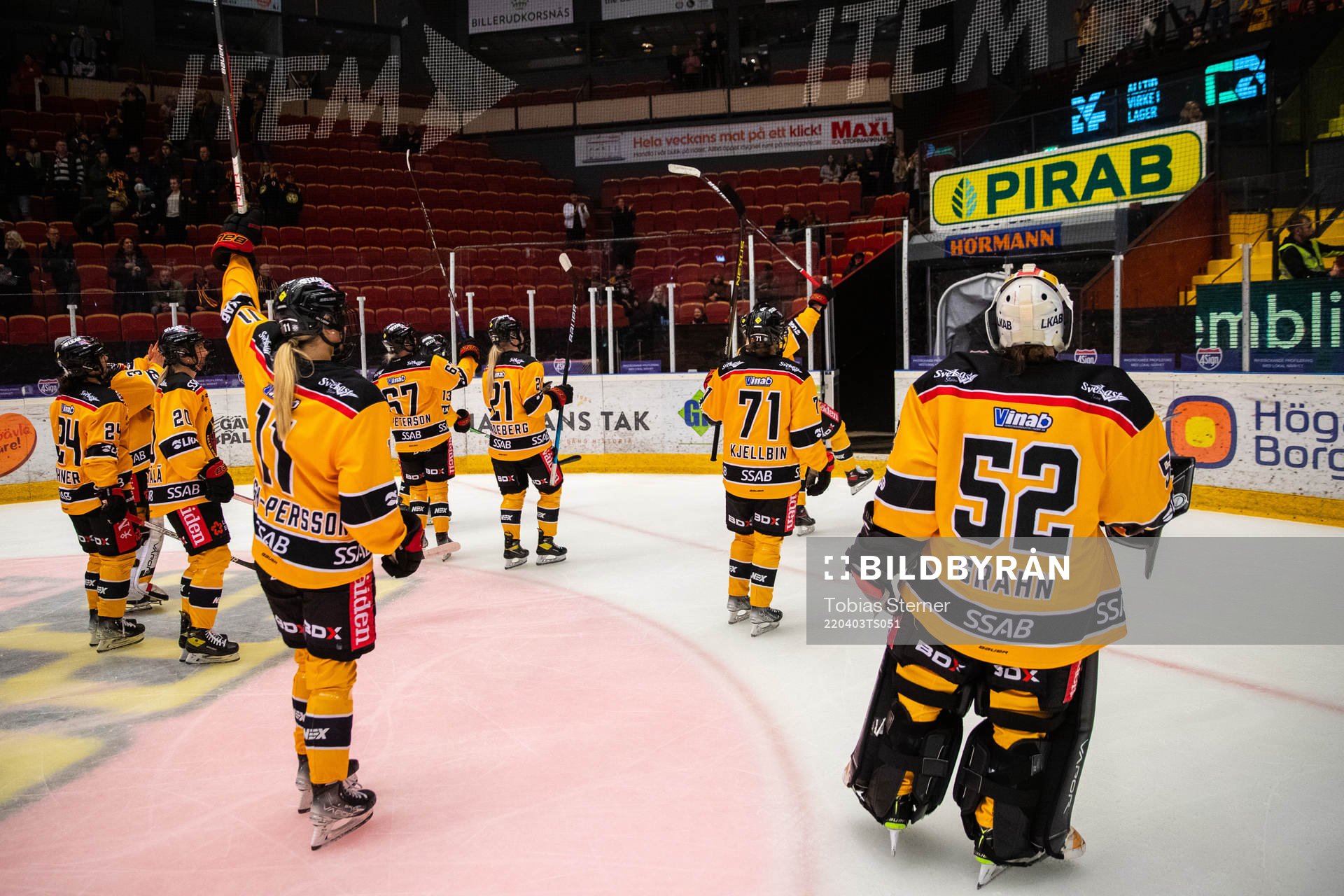 Luleås spelare jublar