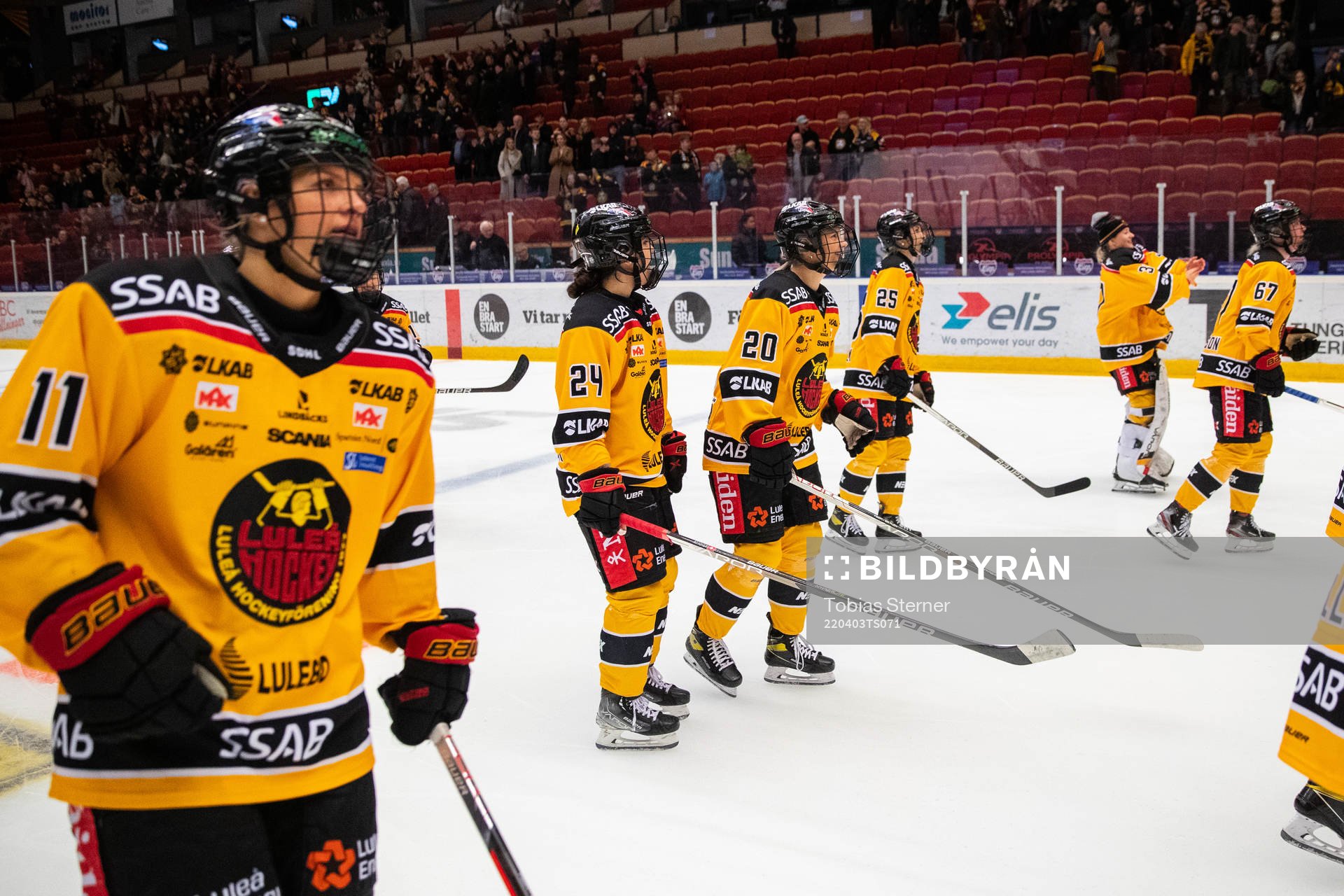 Luleås spelare jublar