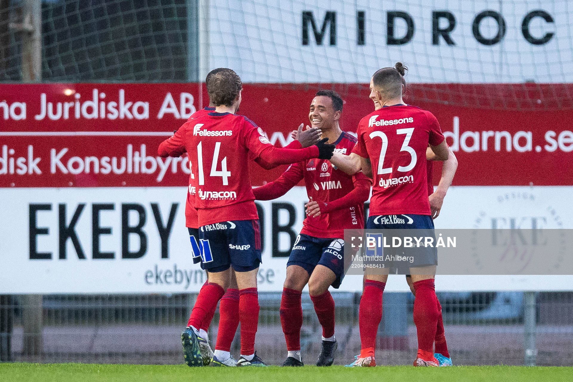 Östers Marc Rochester Sörensen jublar