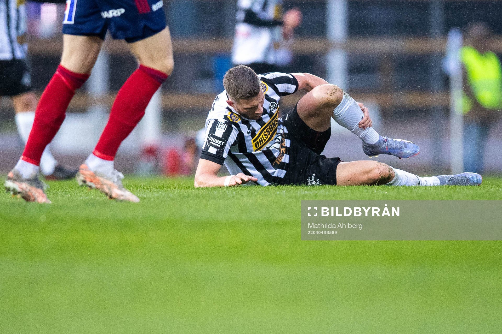 Landskronas Erik Pärsson har ont