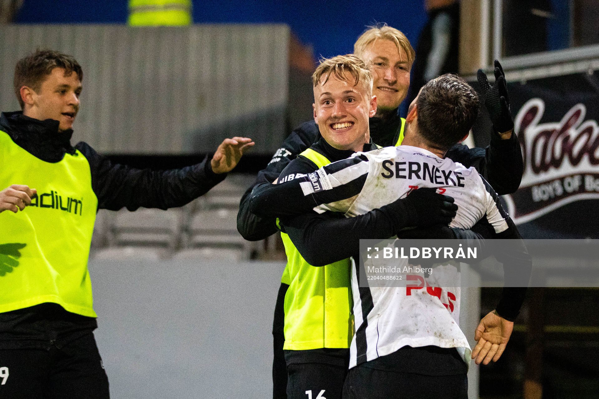 Landskronas Jesper Strid och Viktor Wihlstrand jublar
