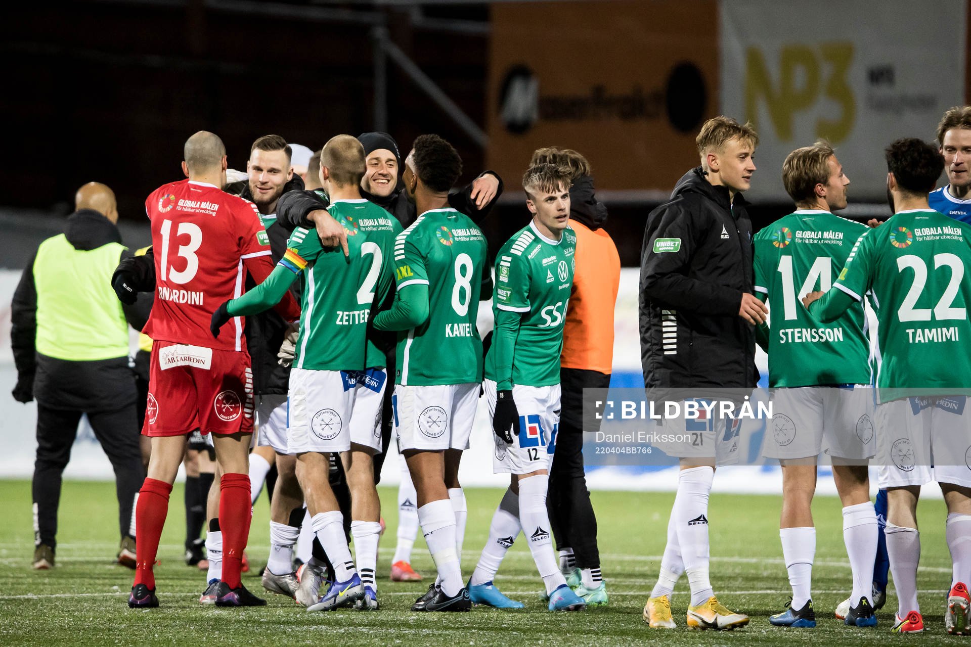 Brages spelarna jublar