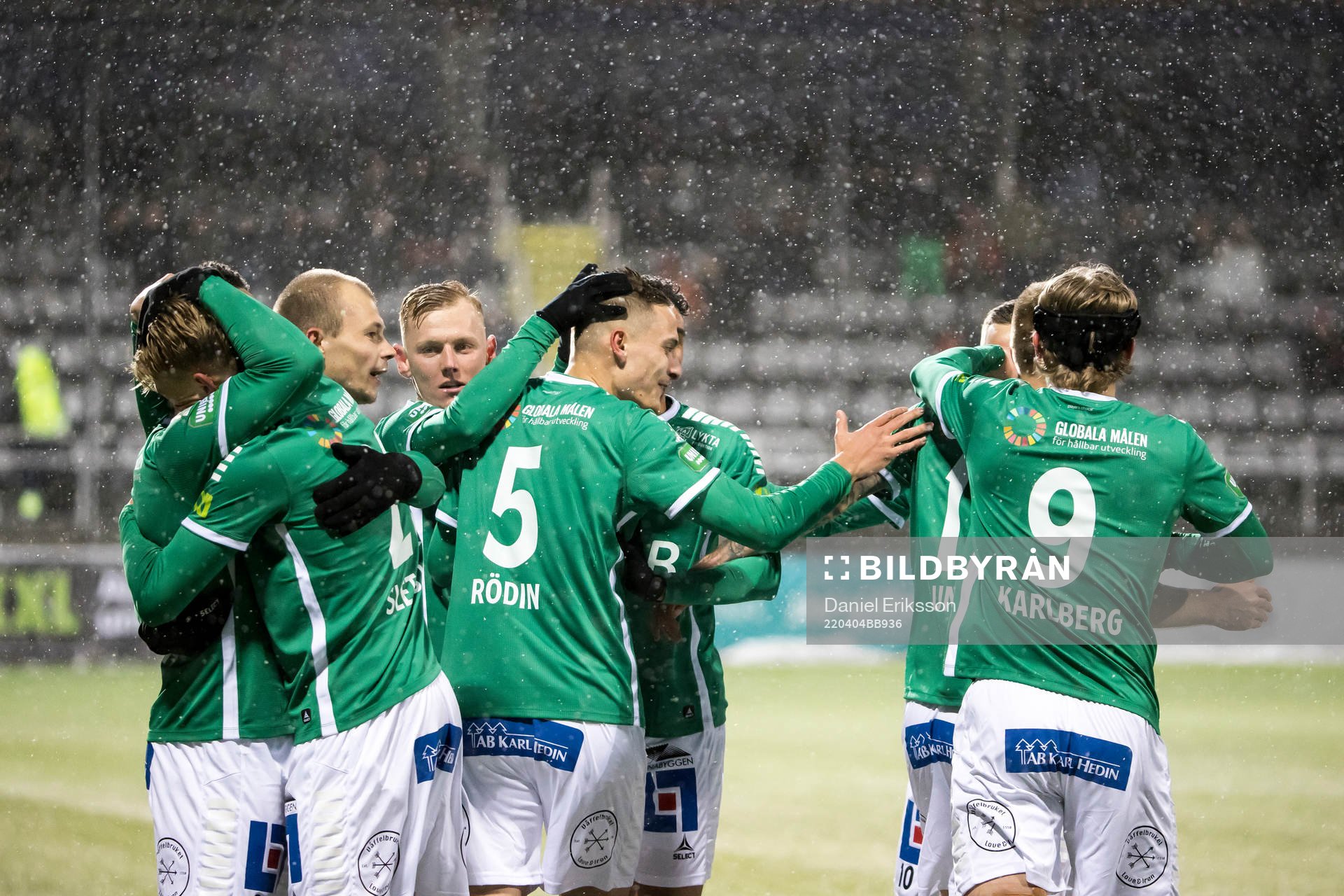 Brages spelarna jublar