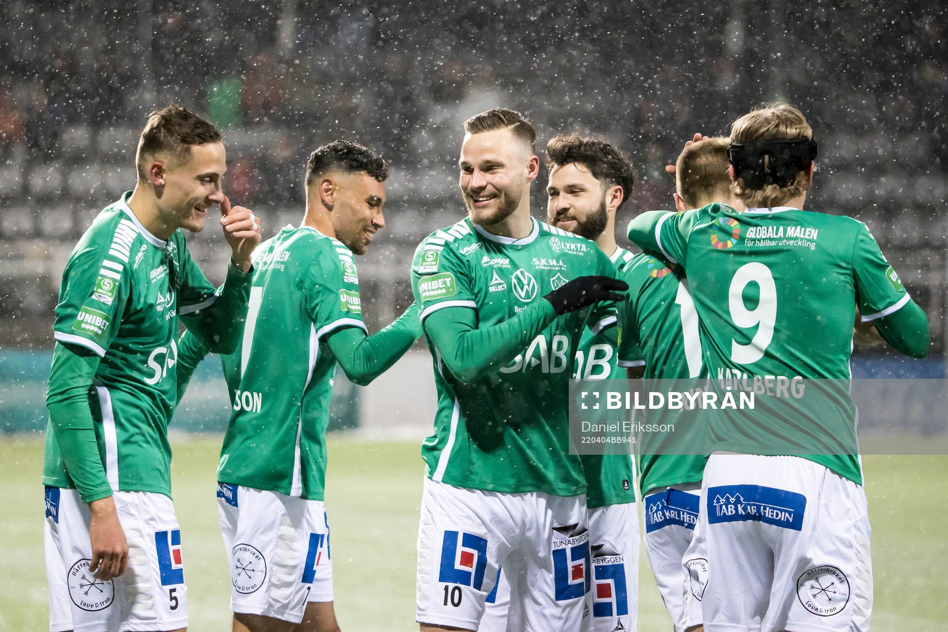 Brages spelarna jublar