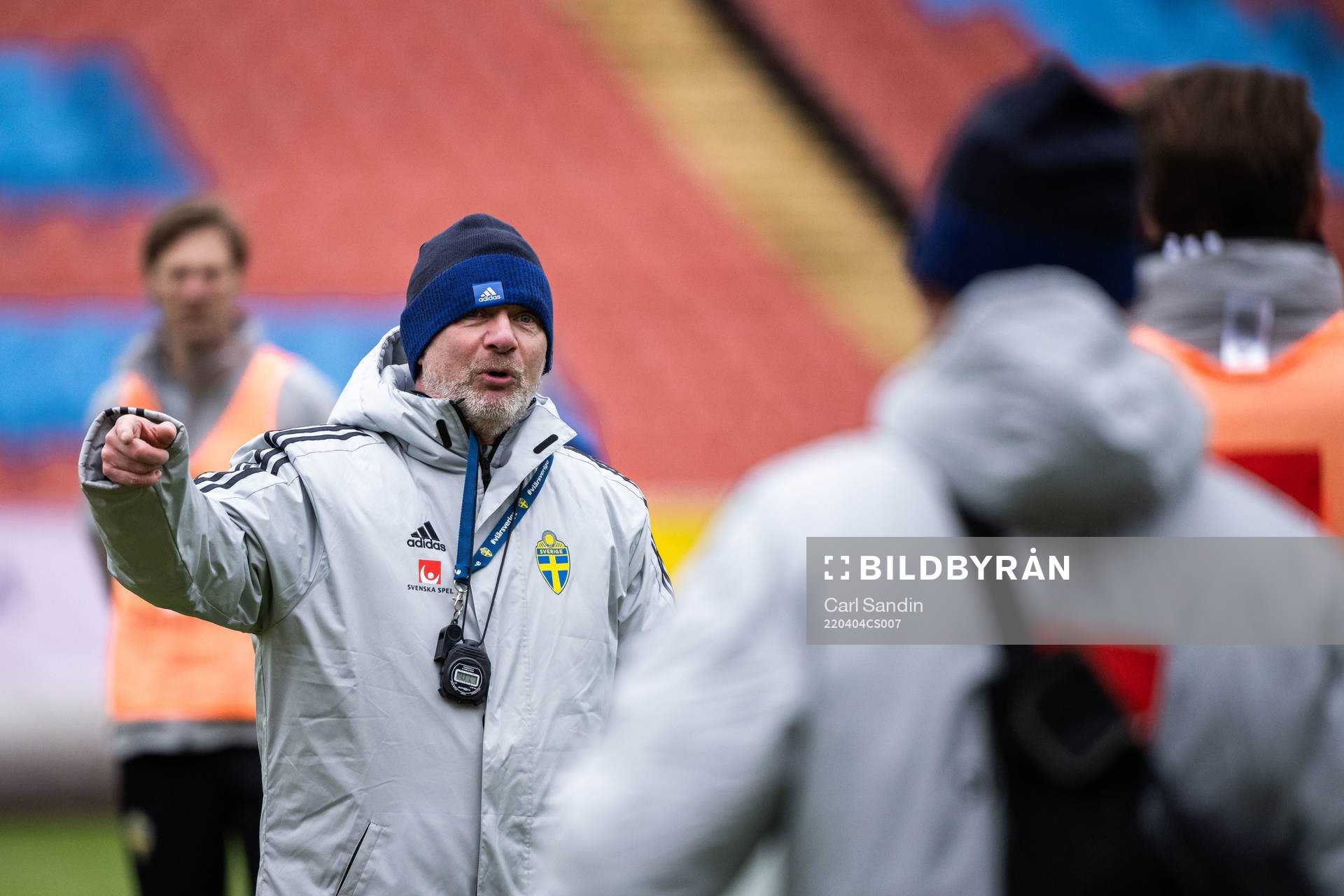 Head coach Peter Gerhardsson of the Swedish women's