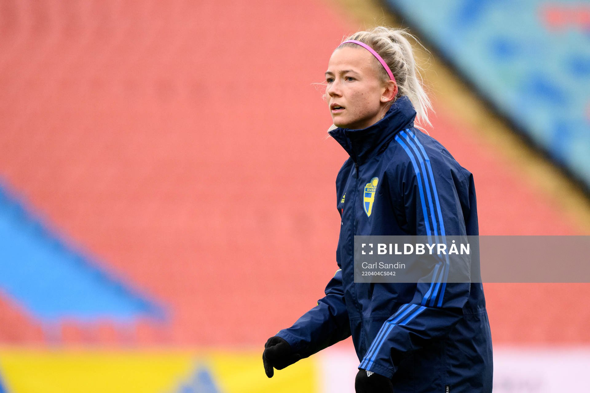 Hanna Glas of the Swedish women's national football team