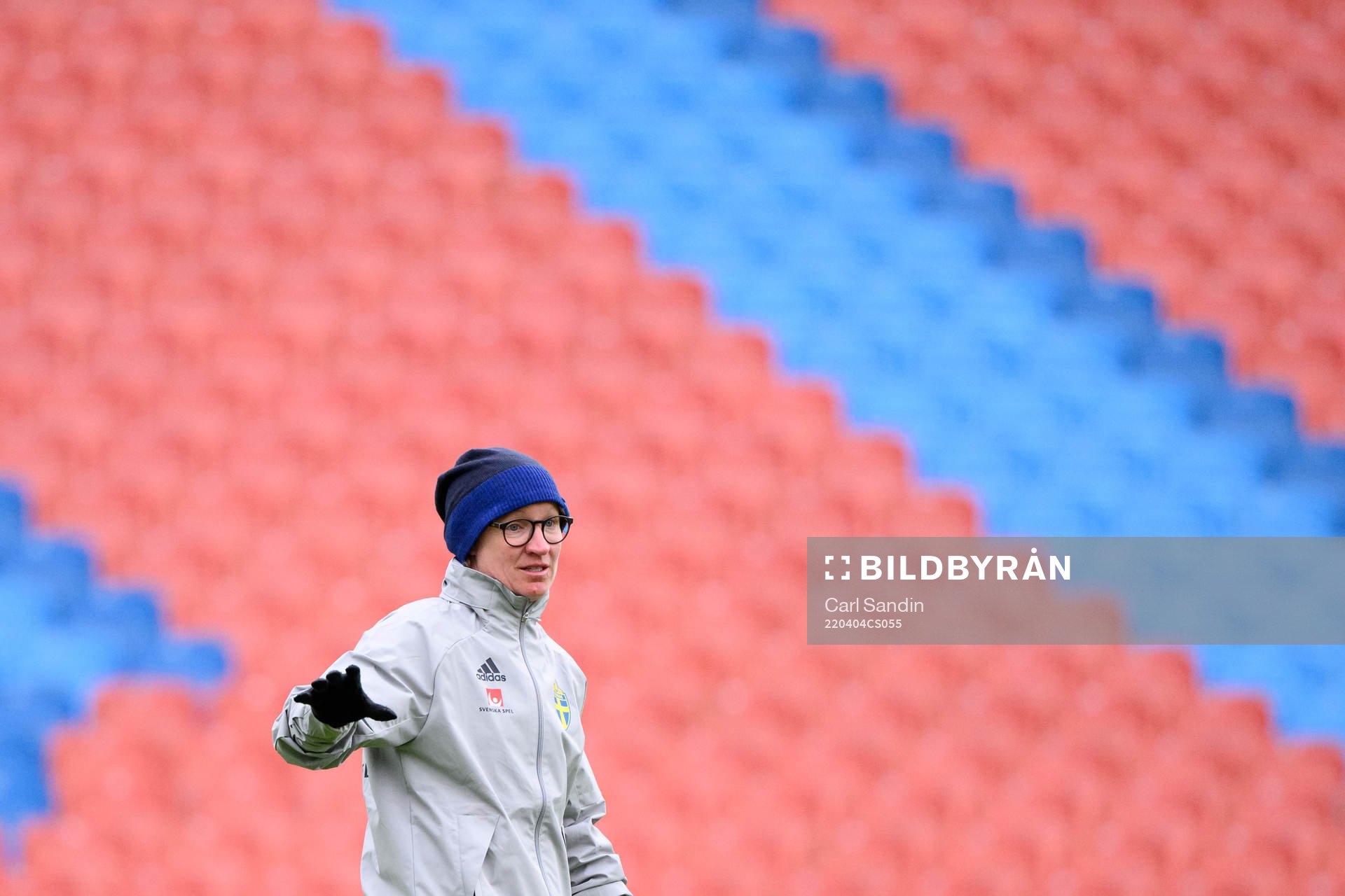 Victoria Sandell, assistant coach of the Swedish women's