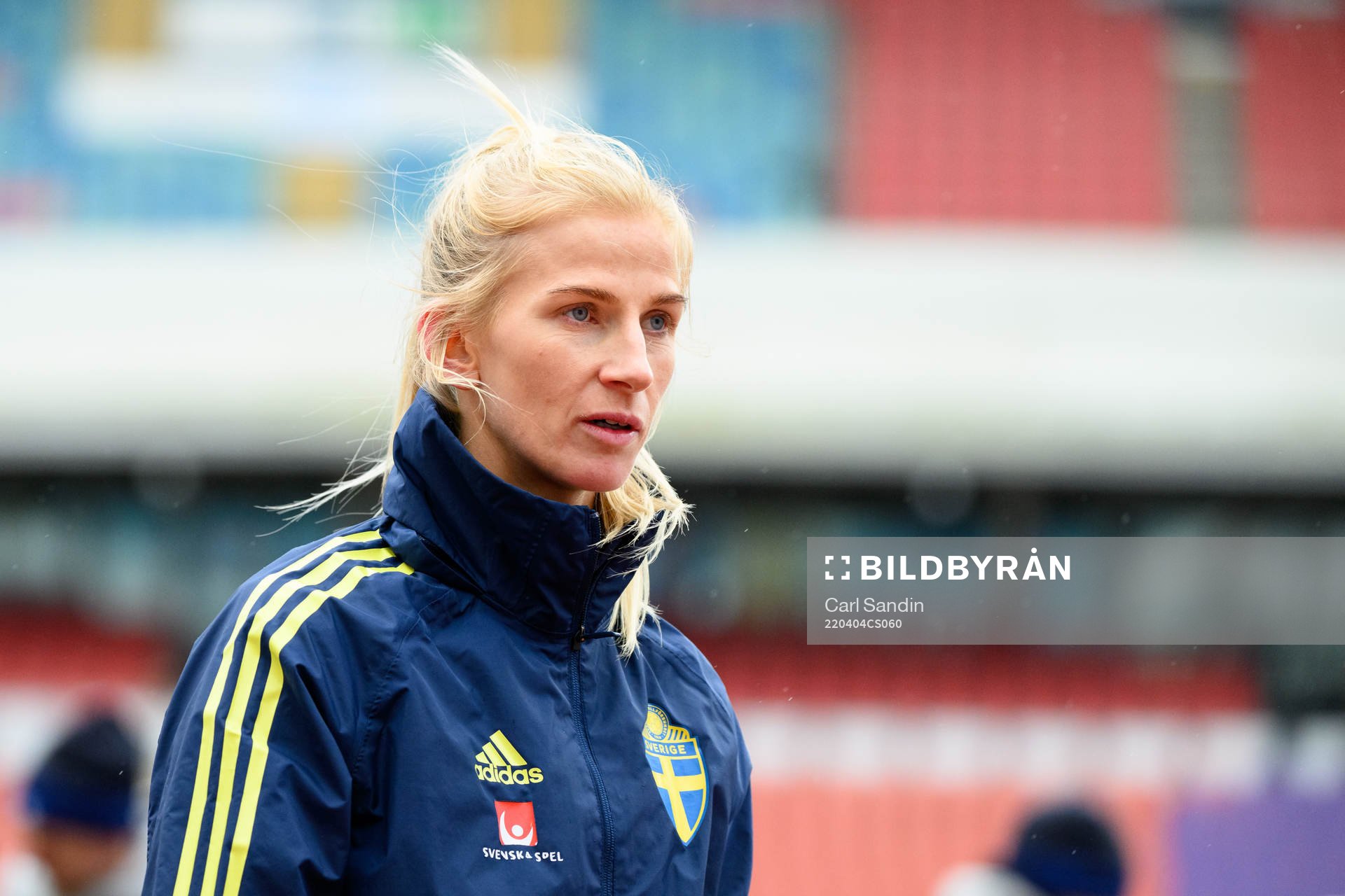 Sofia Jakobsson of the Swedish women's national football