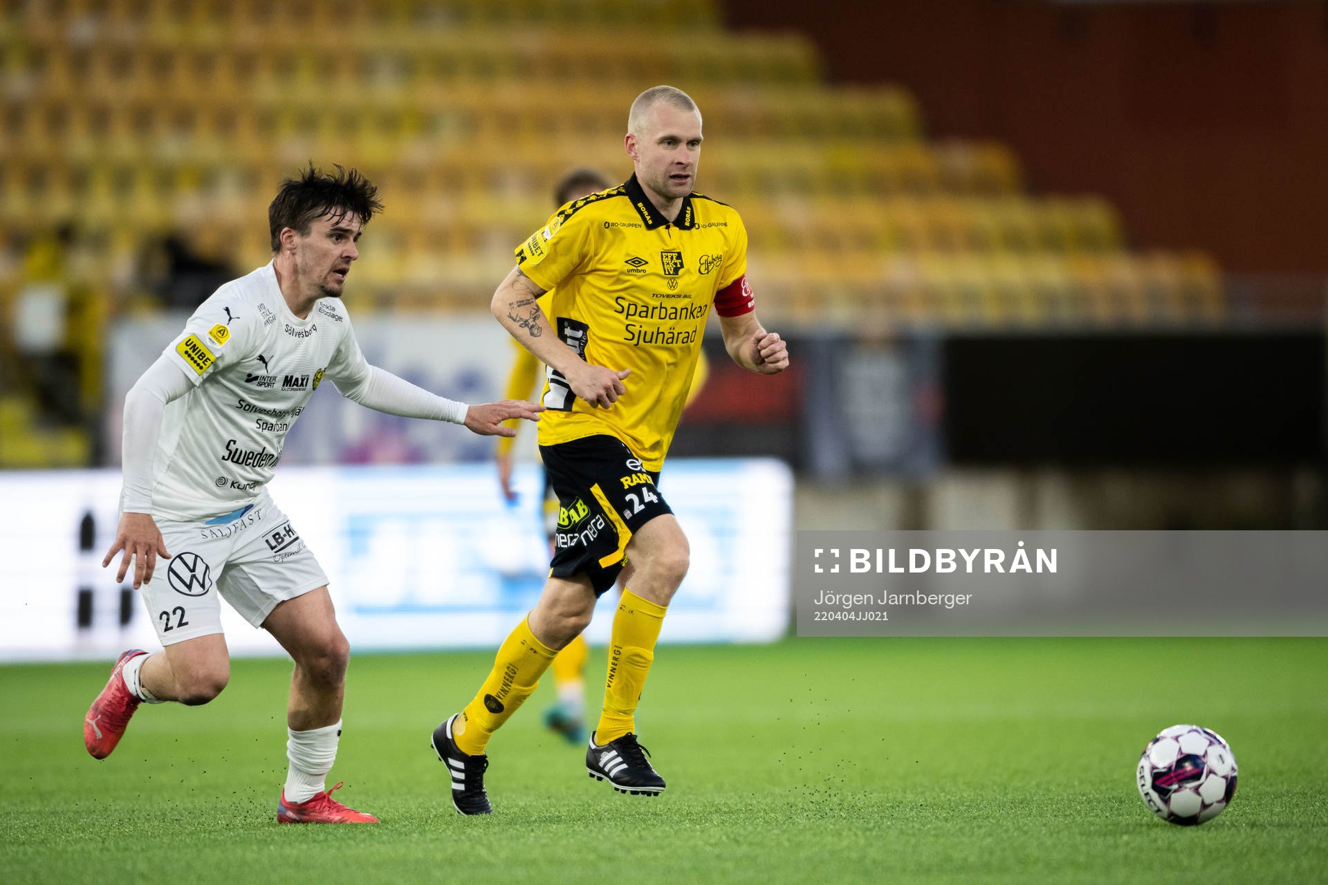 Mjällbys Jesper Gustavsson och Elfsborgs Johan Larsson