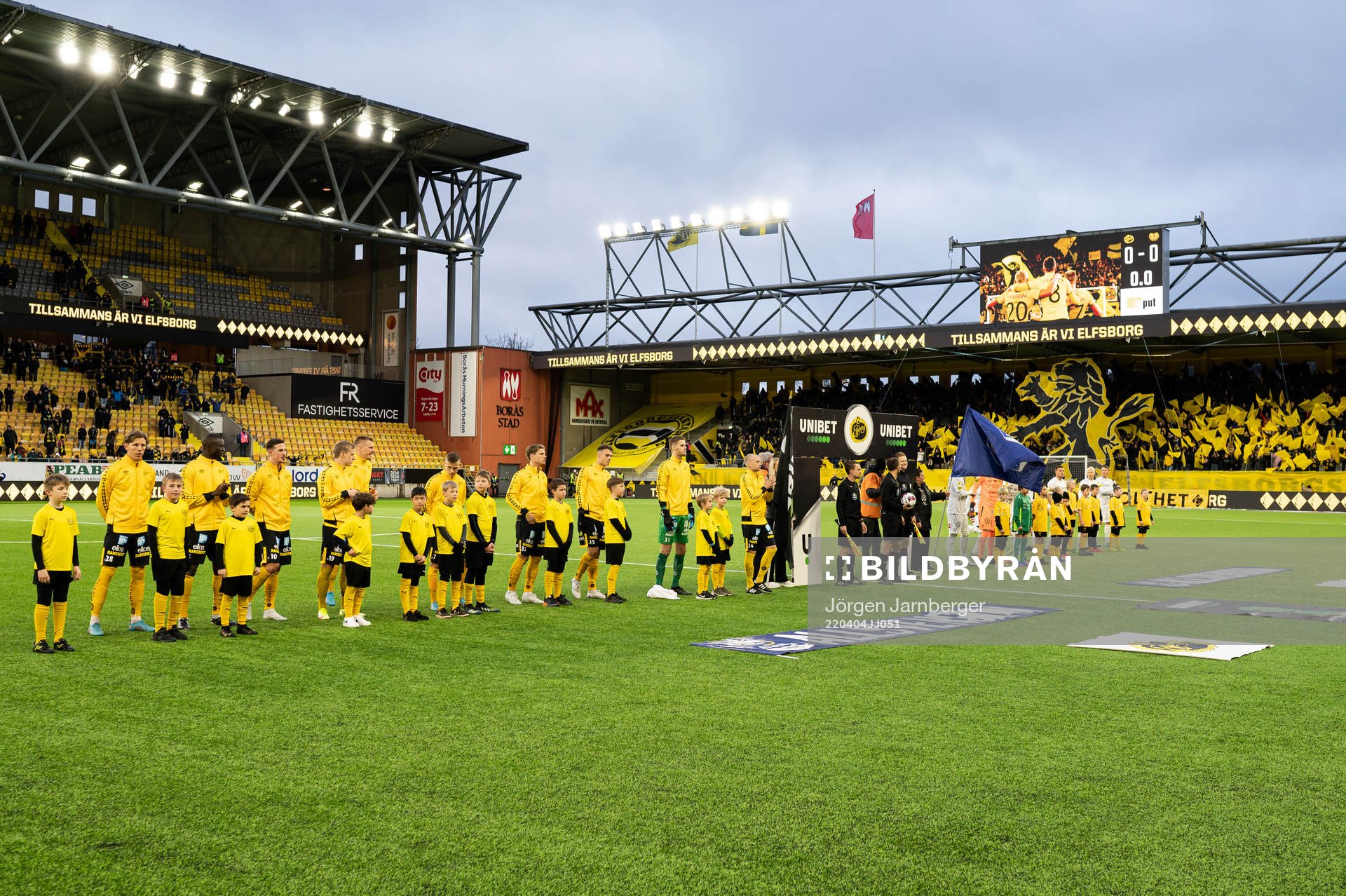 Elfsborgs och Mjällbys spelare