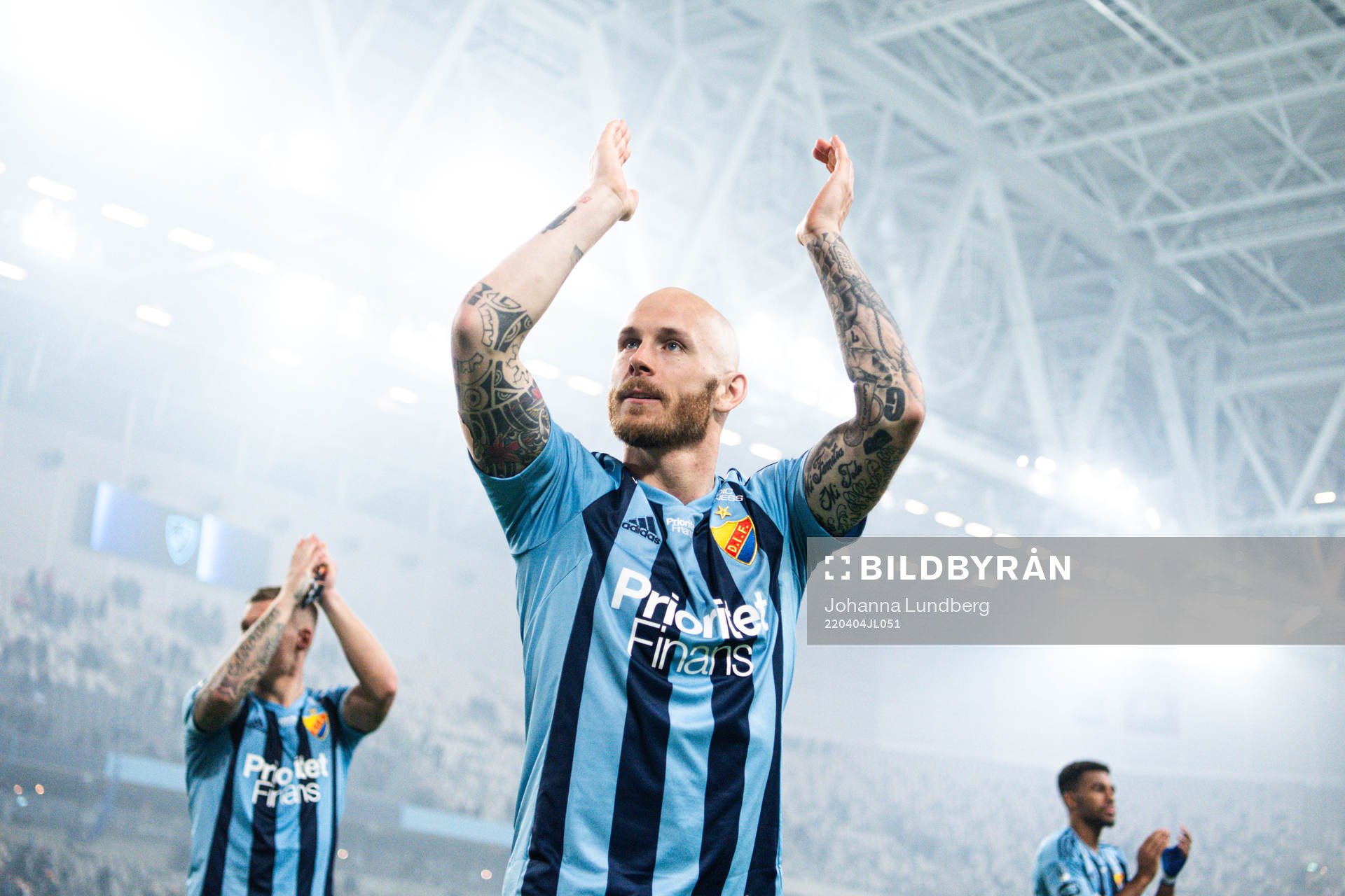 Djurgårdens Magnus Eriksson jublar