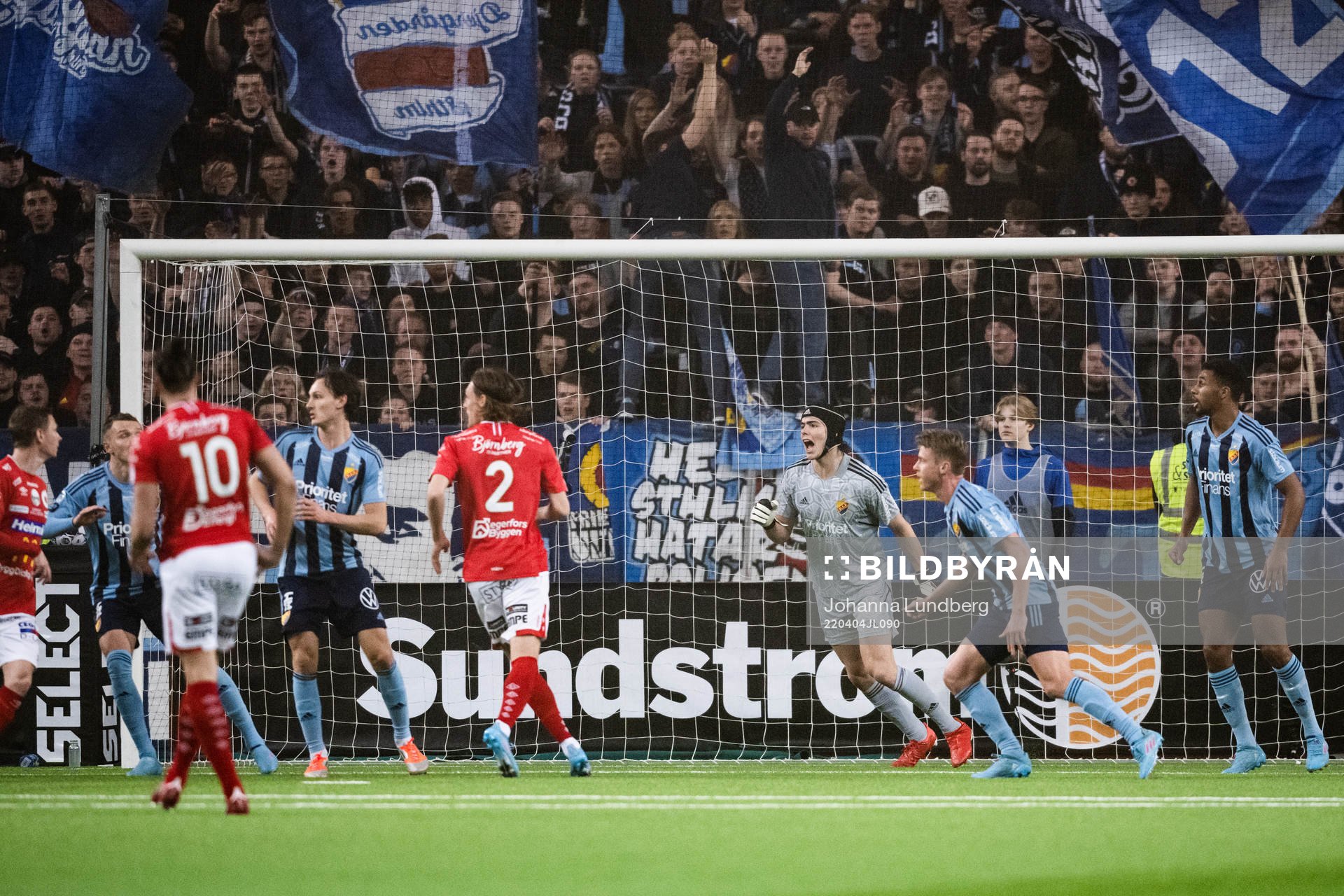 Djurgårdens målvakt Jacob Widell Zetterström