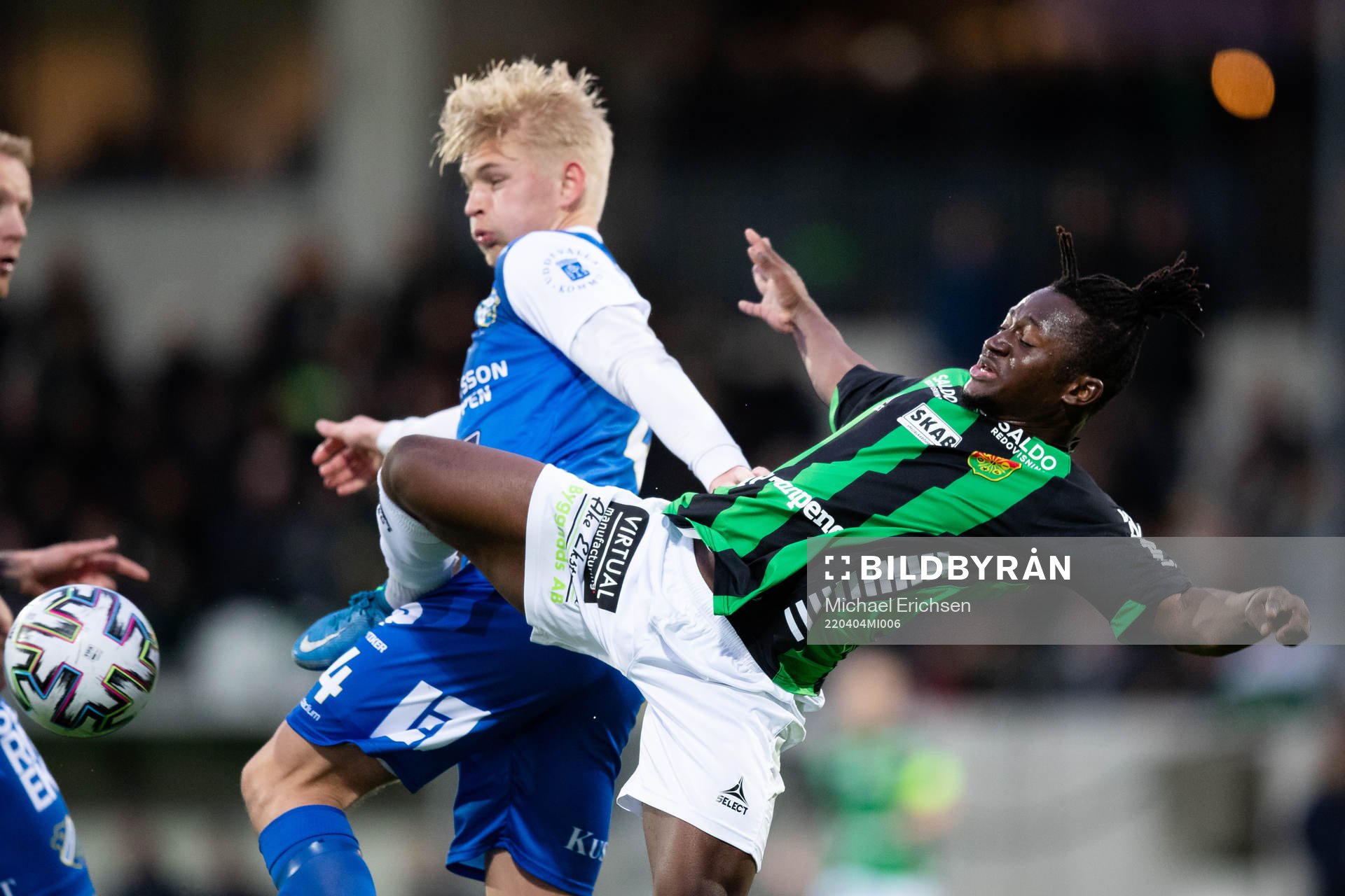 Oddevolds Philip Engelbrektsson och GAIS Michael Kargbo