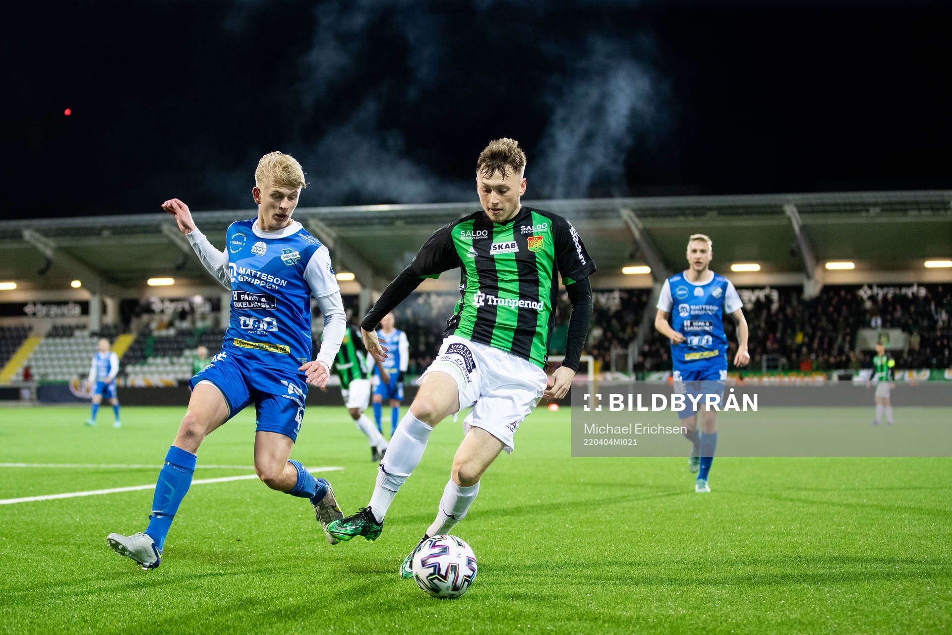 Oddevolds Philip Engelbrektsson och GAIS Ben Morris