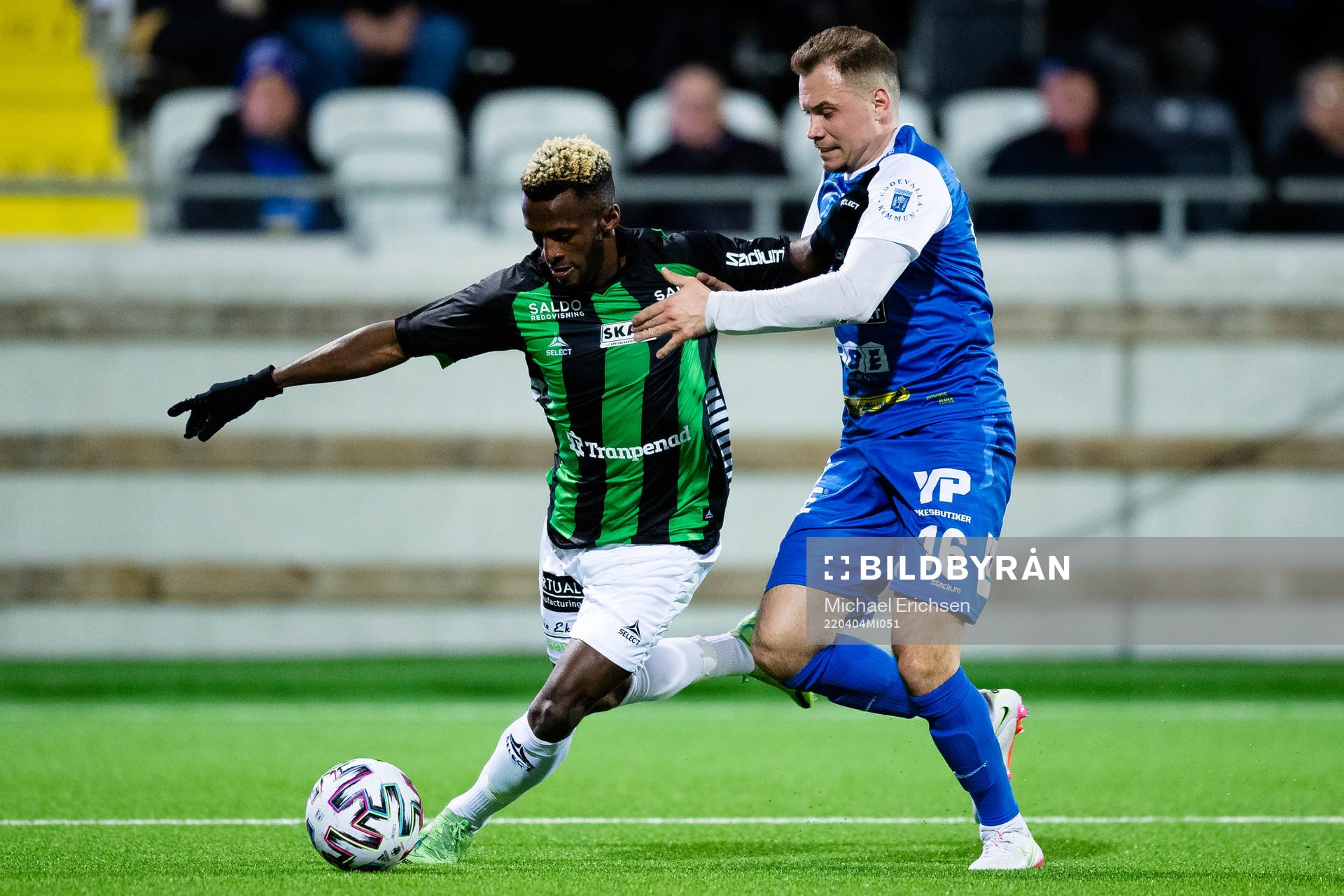GAIS Rickard Emeka Friday och Oddevolds Filip Schöön