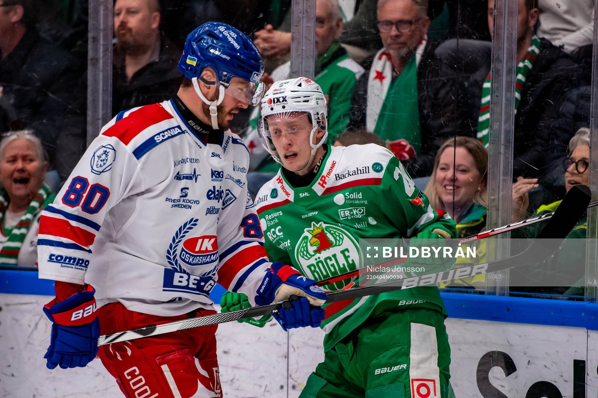 Oskarshamns Tomas Zohorna  och Rögles Oliver Tärnström