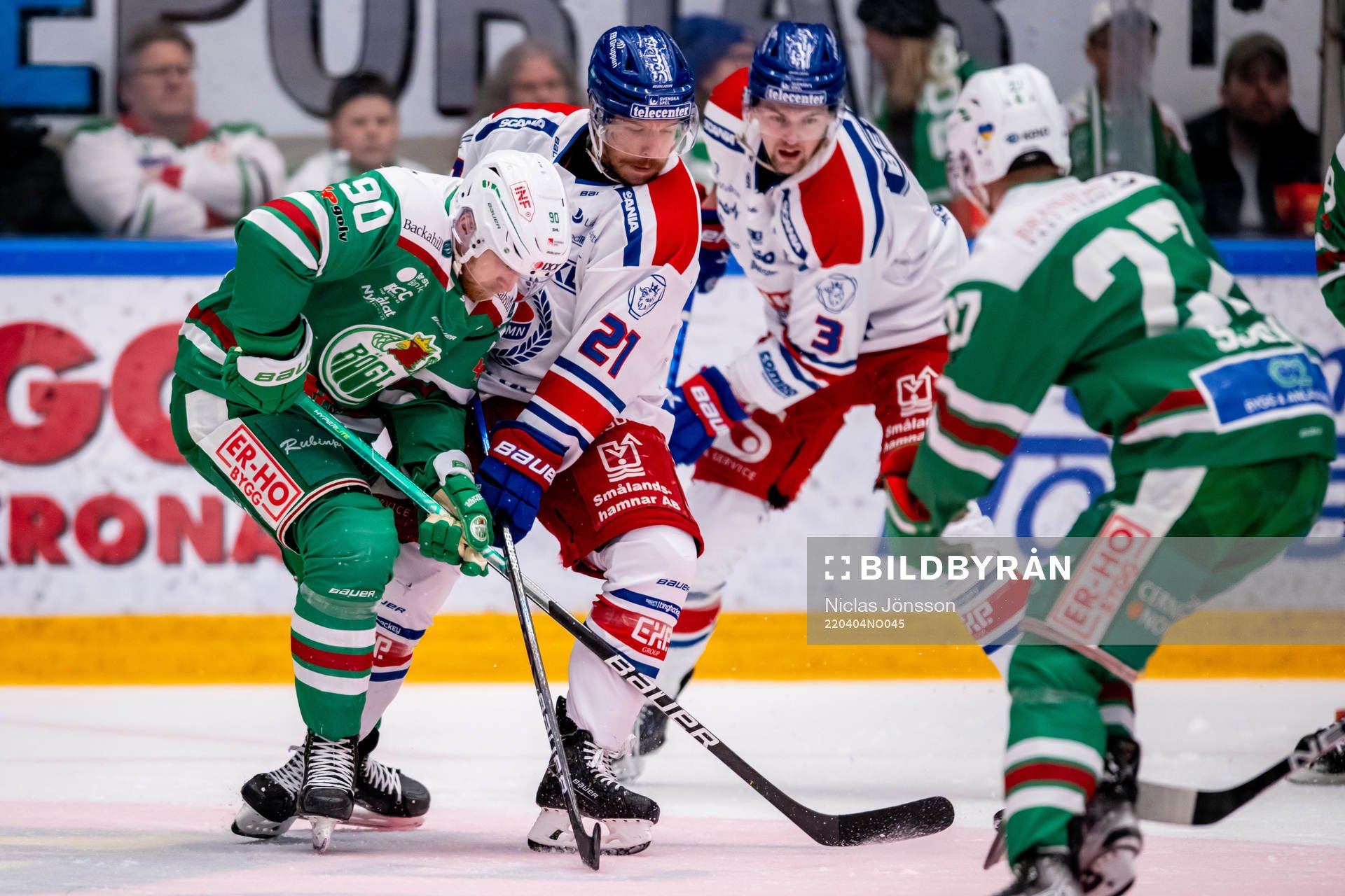 Rögles Ted Brithén  och Oskarshamns Brian Cooper