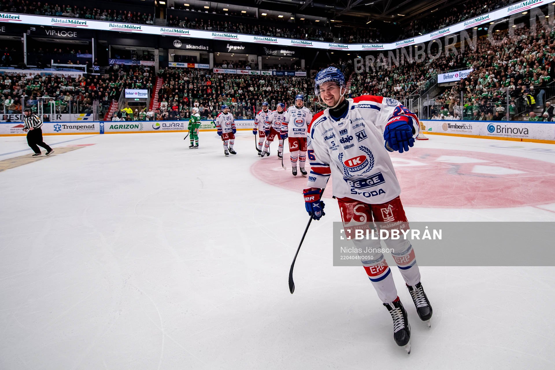 Oskarshamns Lukas Pilö jublar