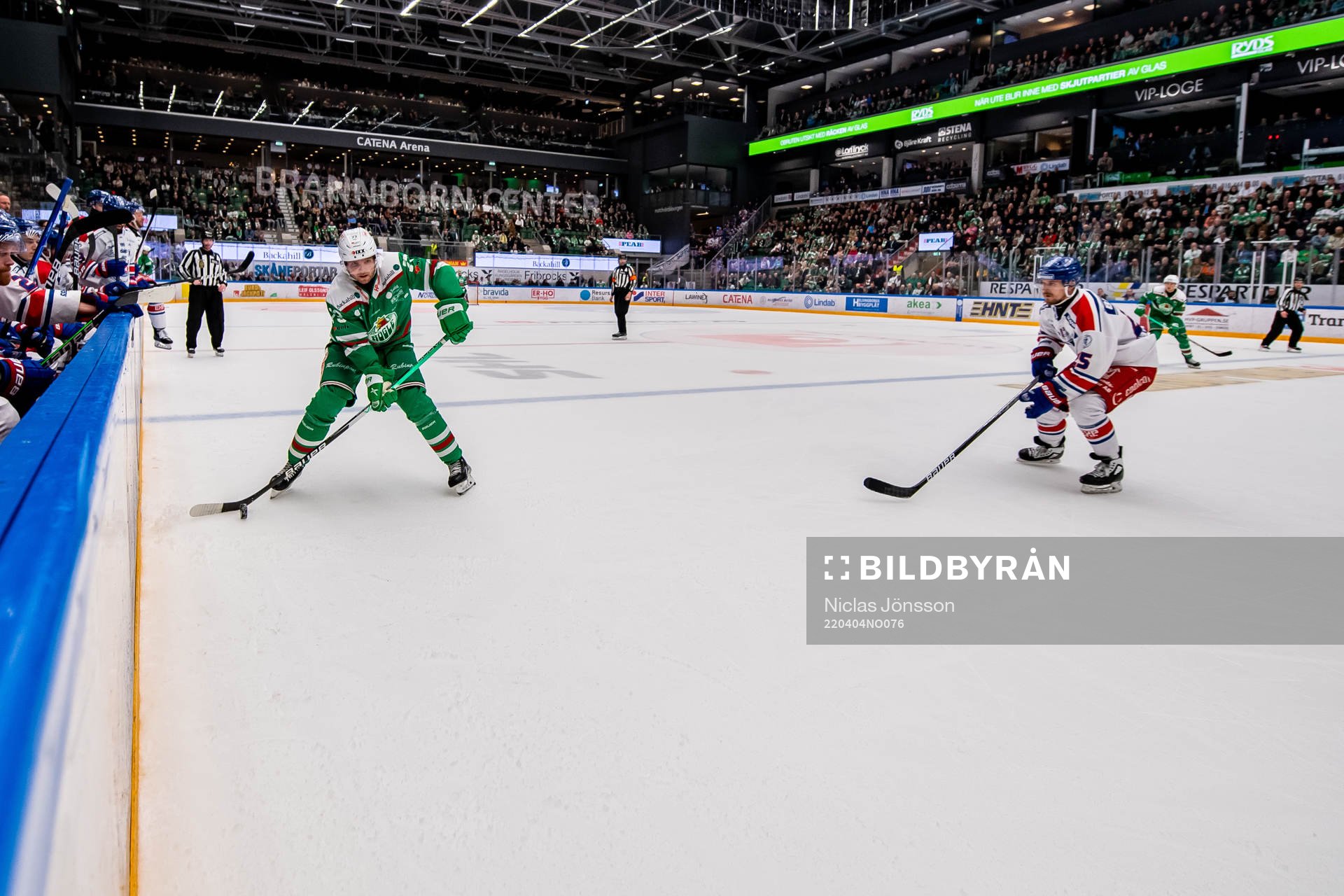 Rögles Valtteri Kemiläinen  och Oskarshamns Johannes