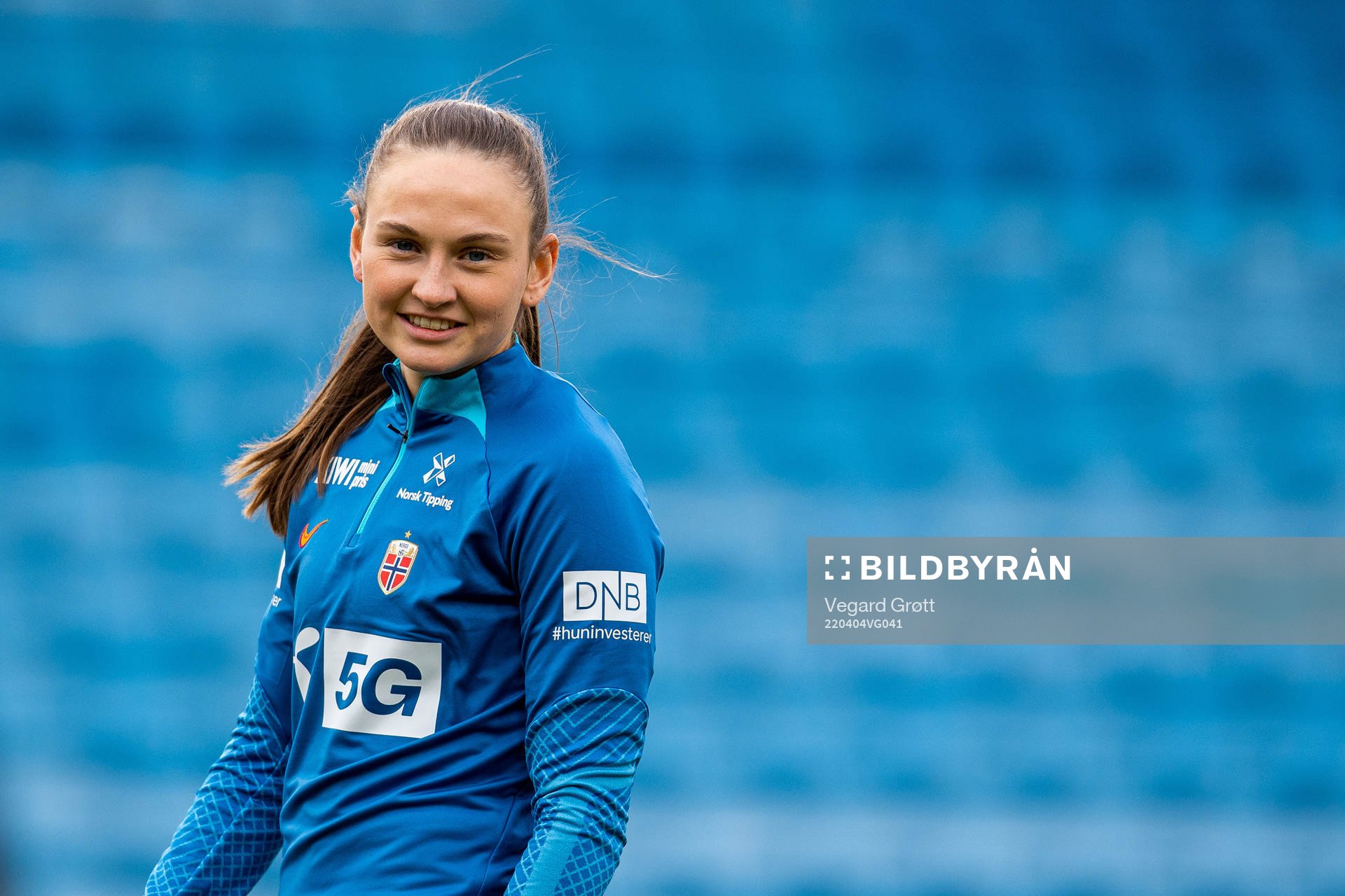 Vilde Hasund of the Norwegian women's national football team