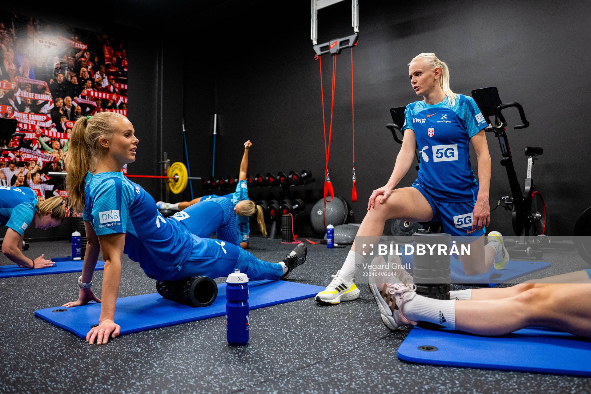 Nora Eide Lie and Karina Sævik of the Norwegian women's