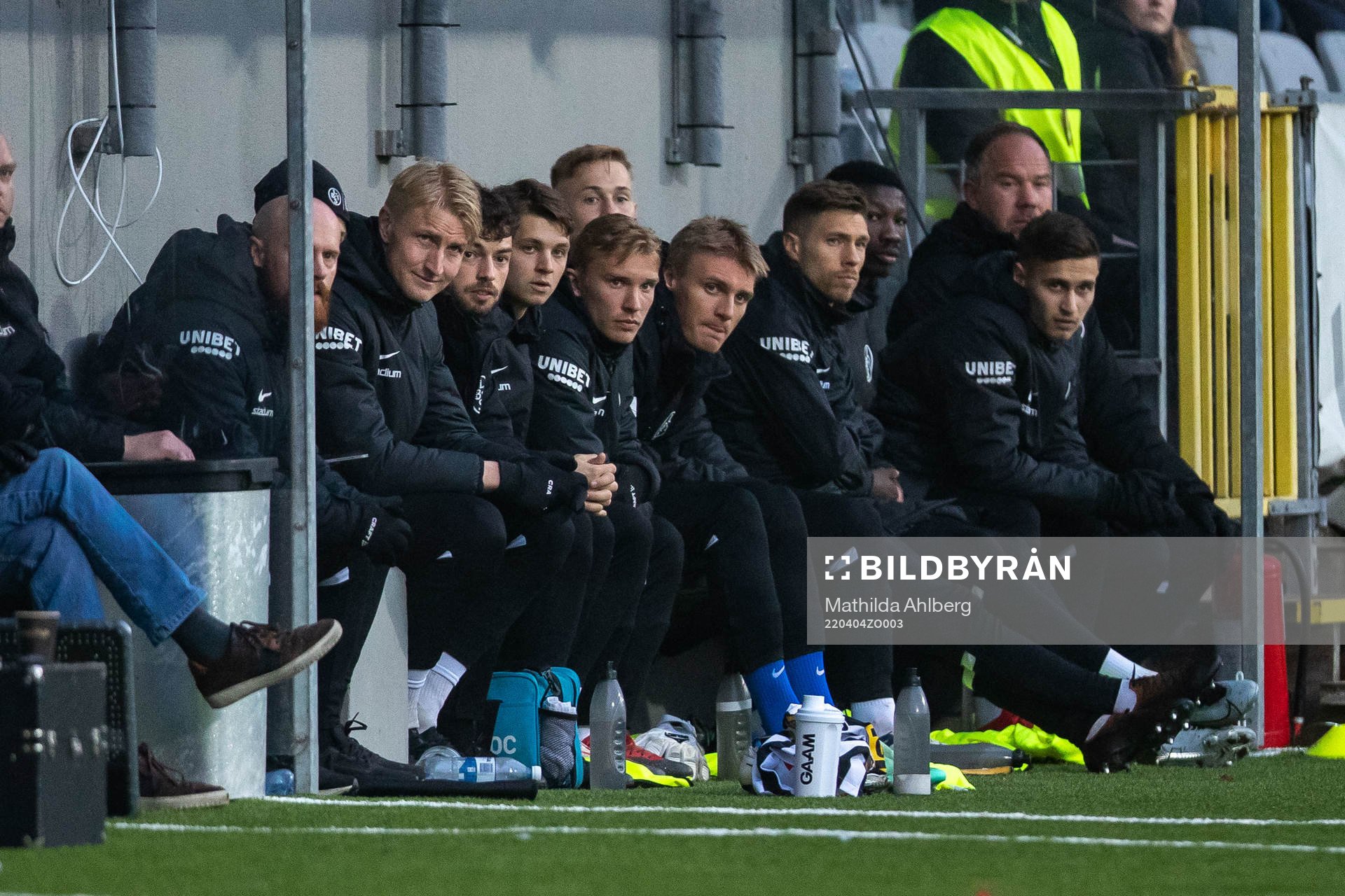Landskronas Viktor Wihlstrand på bänken