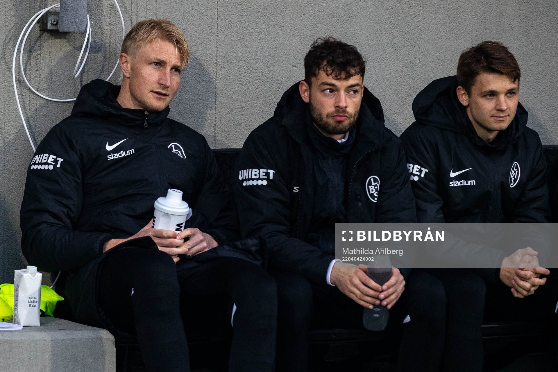 Landskronas Viktor Wihlstrand och fysioterapeut Sebastian