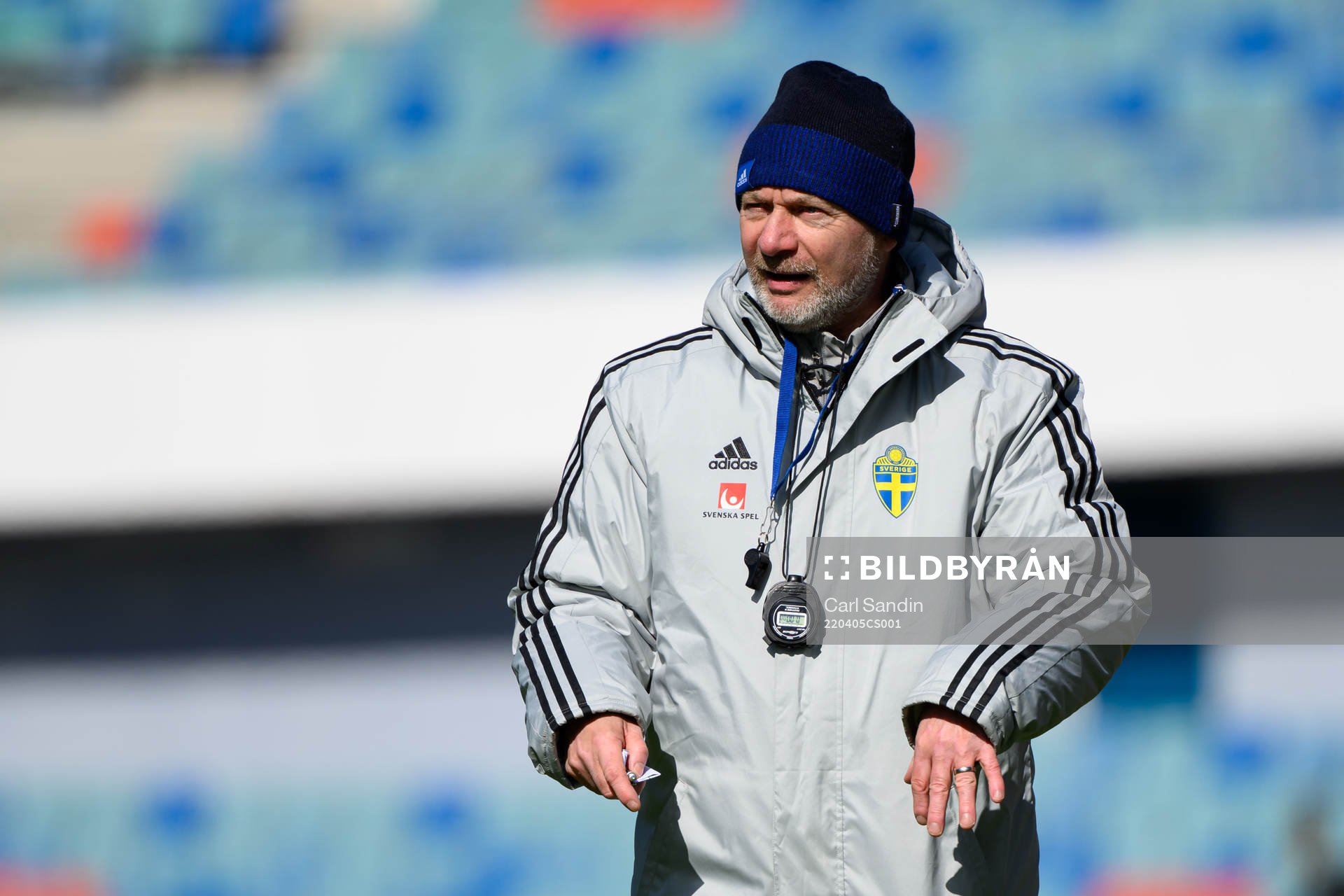 Head coach Peter Gerhardsson of the Swedish women's