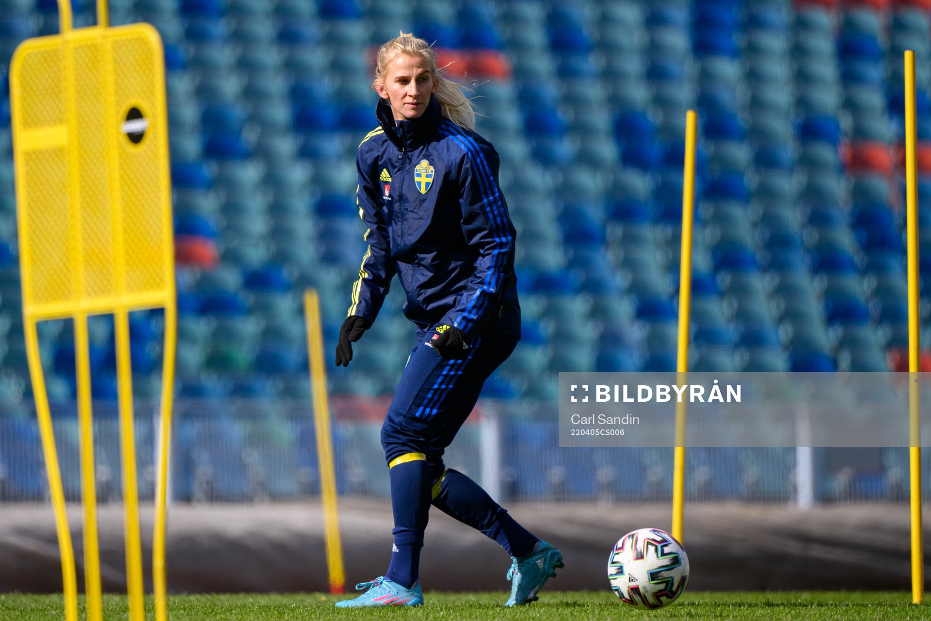 Sofia Jakobsson of the Swedish women's national football