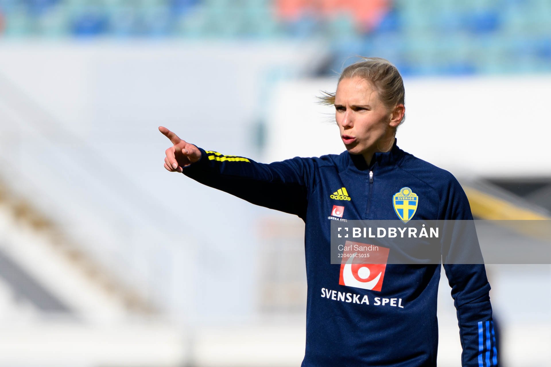 Jonna Andersson of the Swedish women's national football