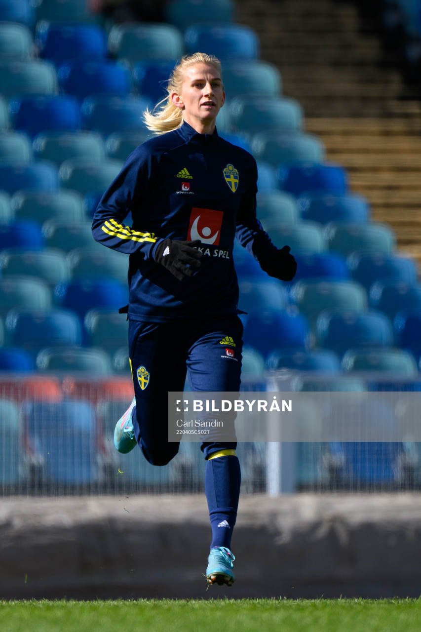 Sofia Jakobsson of the Swedish women's national football