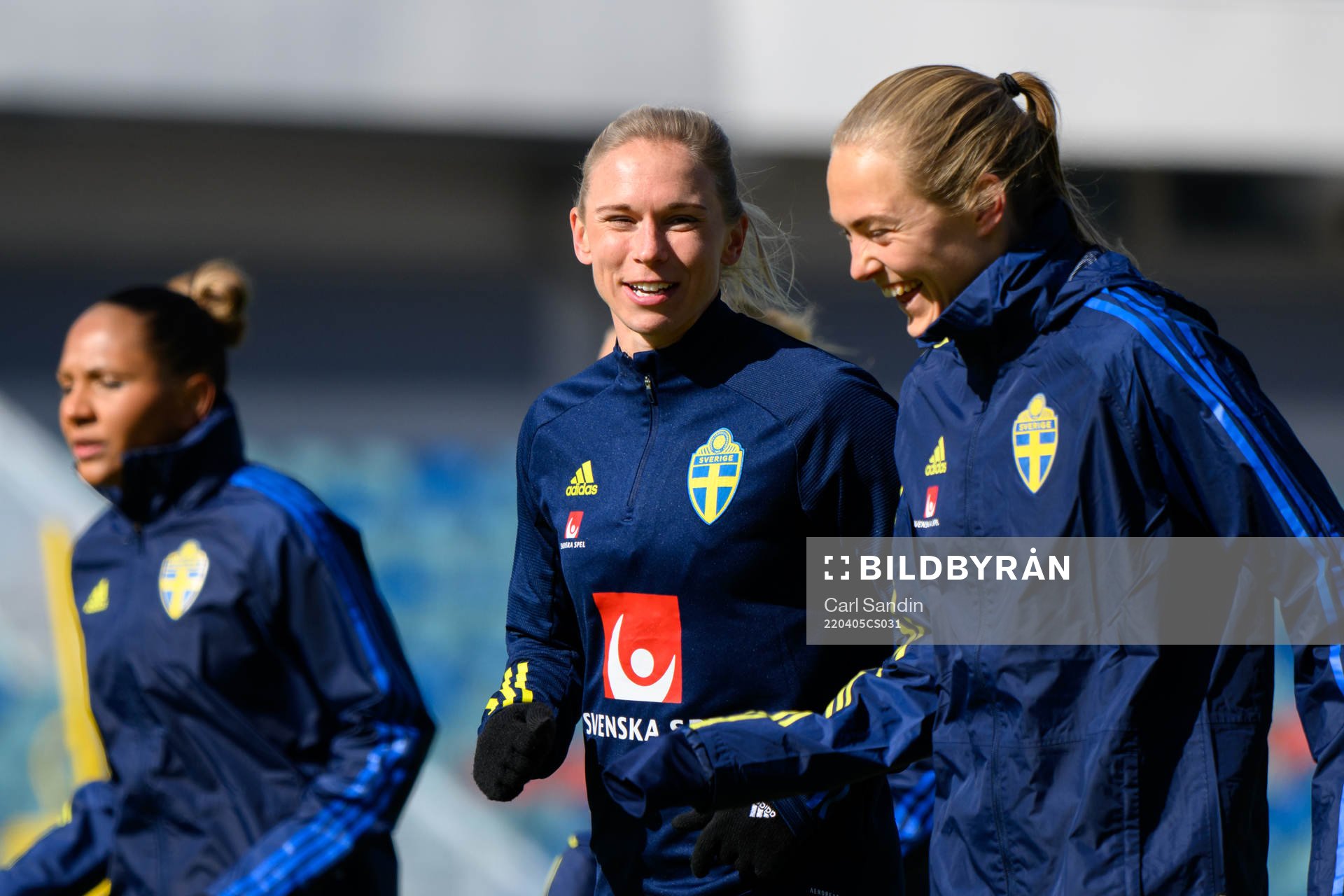 Jonna Andersson and Magdalena Eriksson of the Swedish