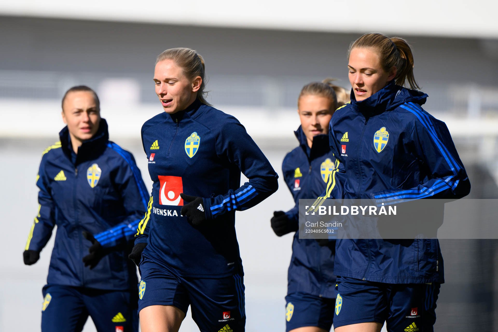 Jonna Andersson and Magdalena Eriksson of the Swedish