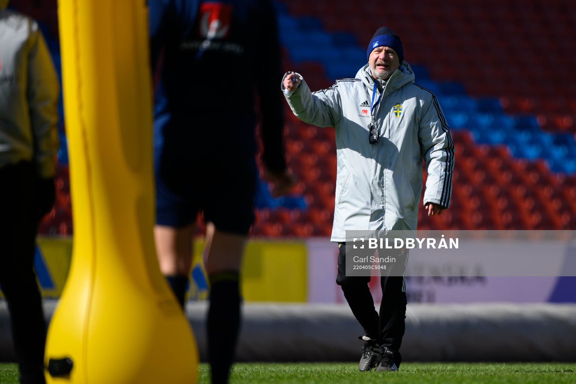 Head coach Peter Gerhardsson of the Swedish women's