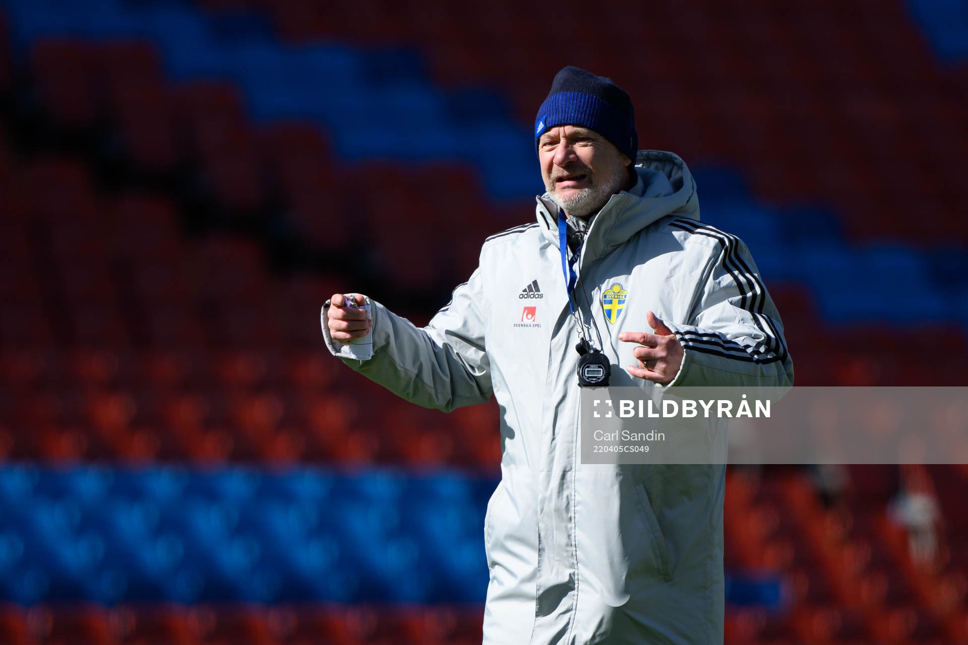 Head coach Peter Gerhardsson of the Swedish women's