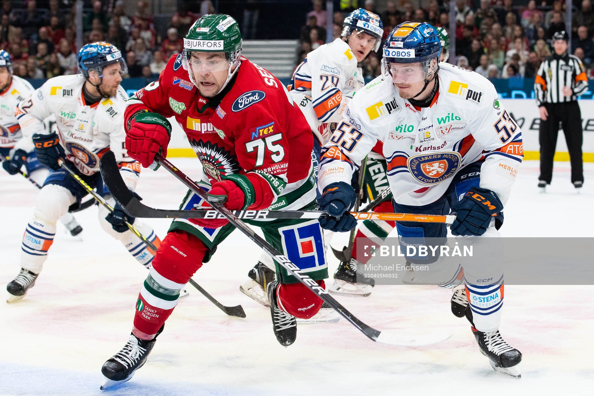 Frölundas Radan Lenc och Växjös Ben Thomas