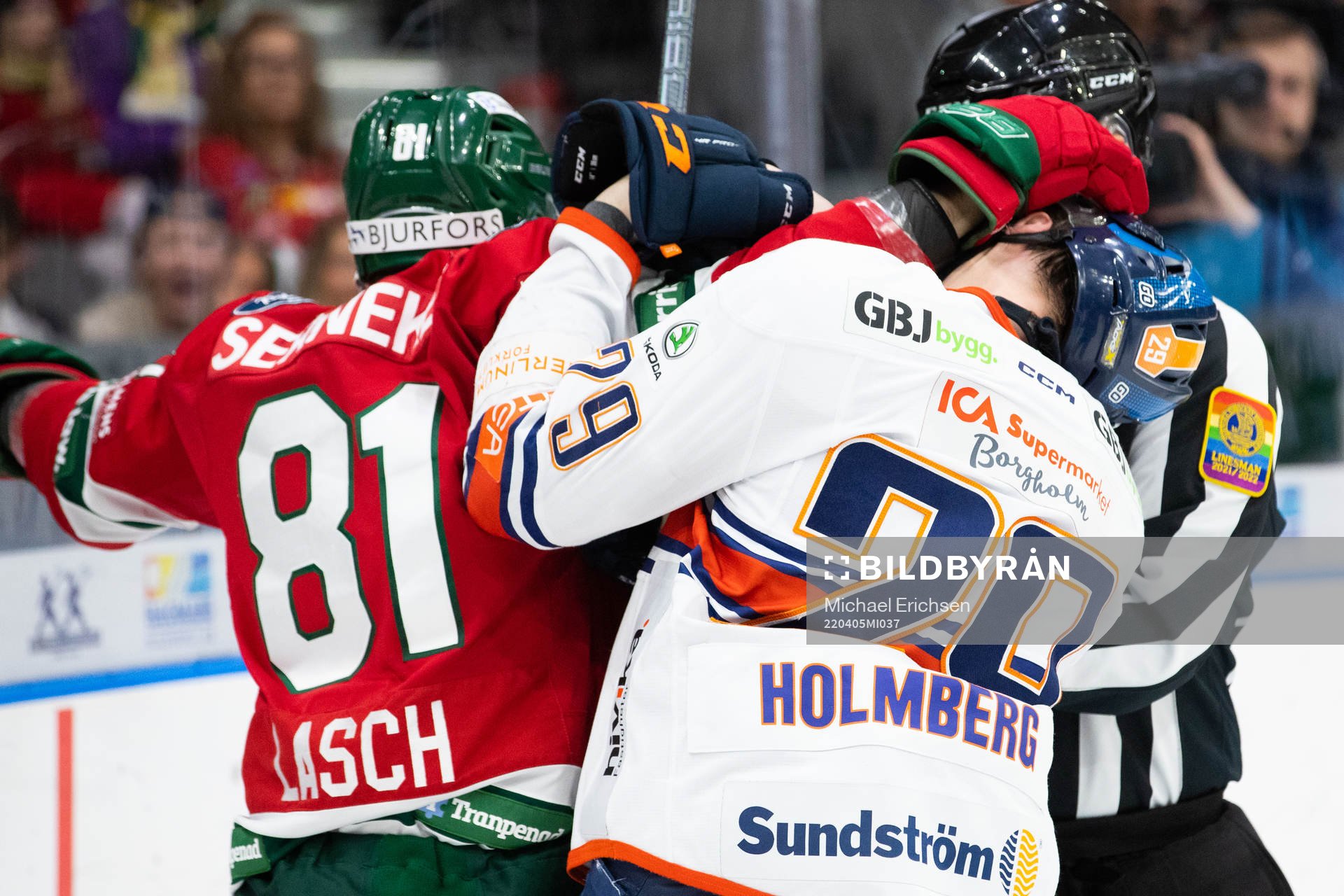 Frölundas Ryan Lasch och Växjös Pontus Holmberg