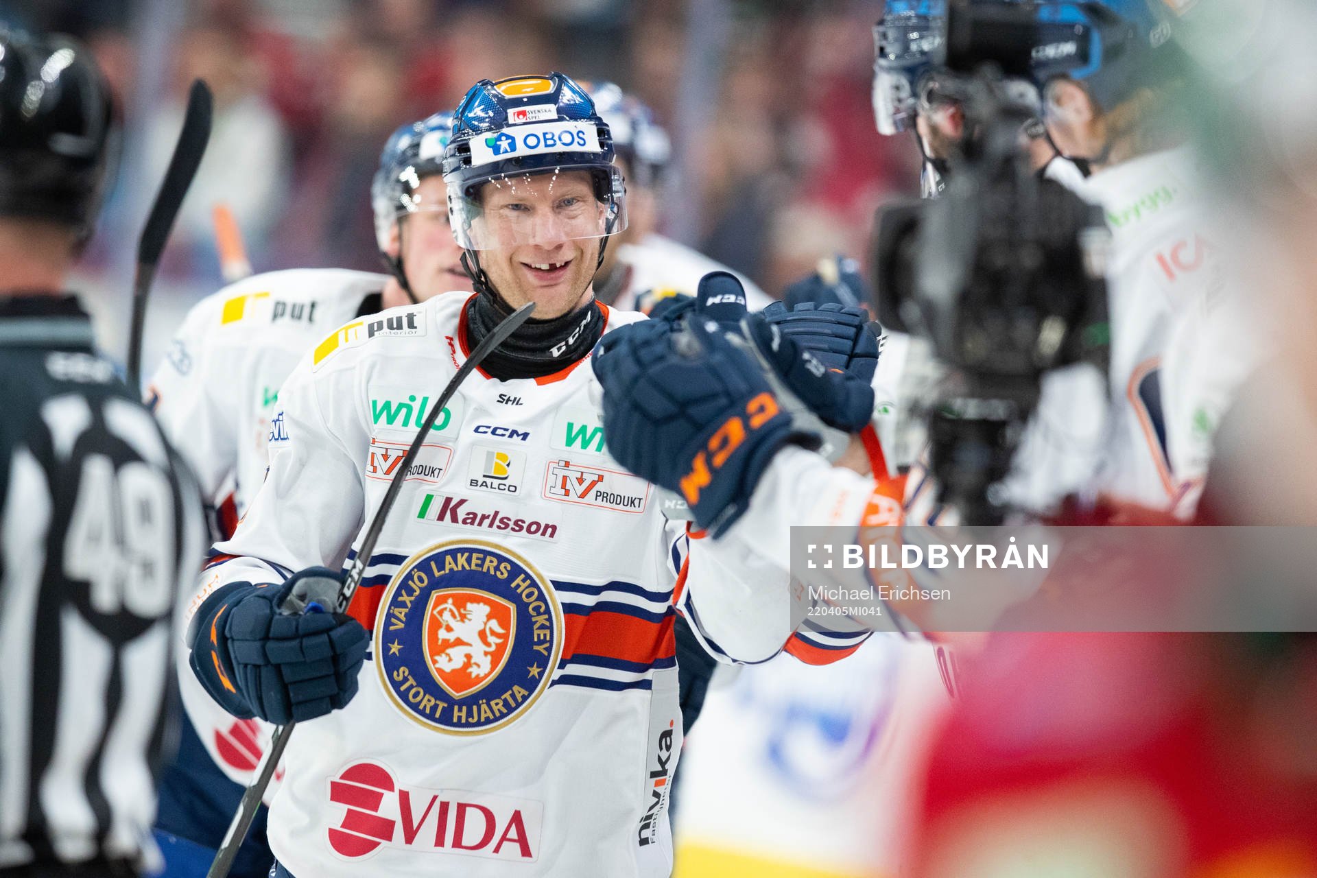 Växjös Richard Gynge jublar