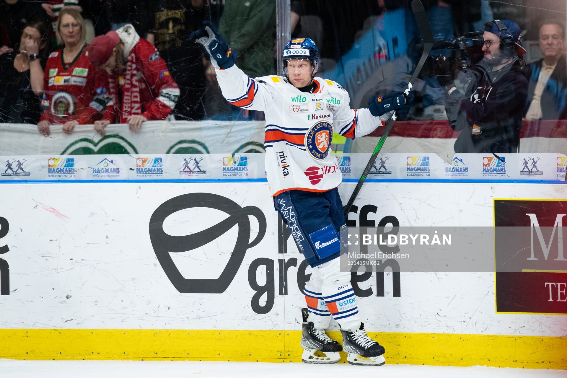 Växjös Richard Gynge jublar