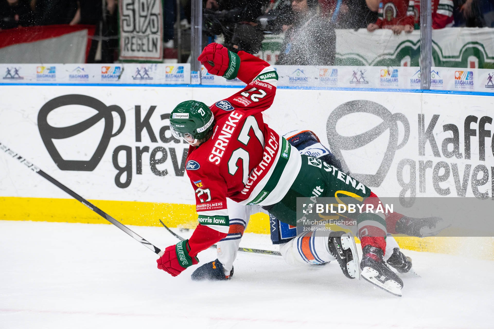 Teodor Niederbach och Växjös Arvid Lundberg