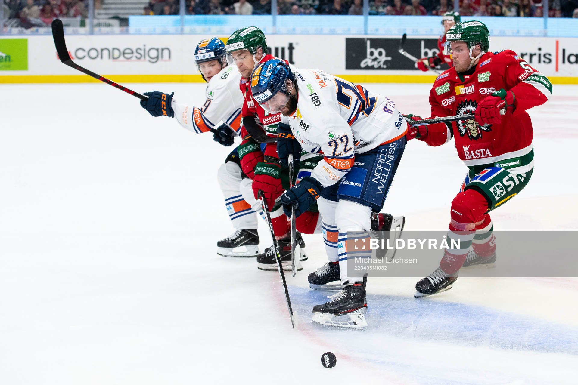 Växjös Tobias Rieder och Frölundas Filip Johansson