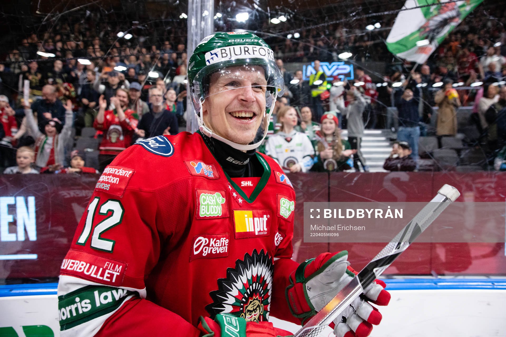 Frölundas Max Friberg jublar