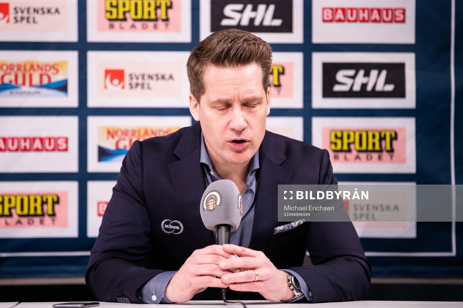 Växjös tränare Sam Hallam