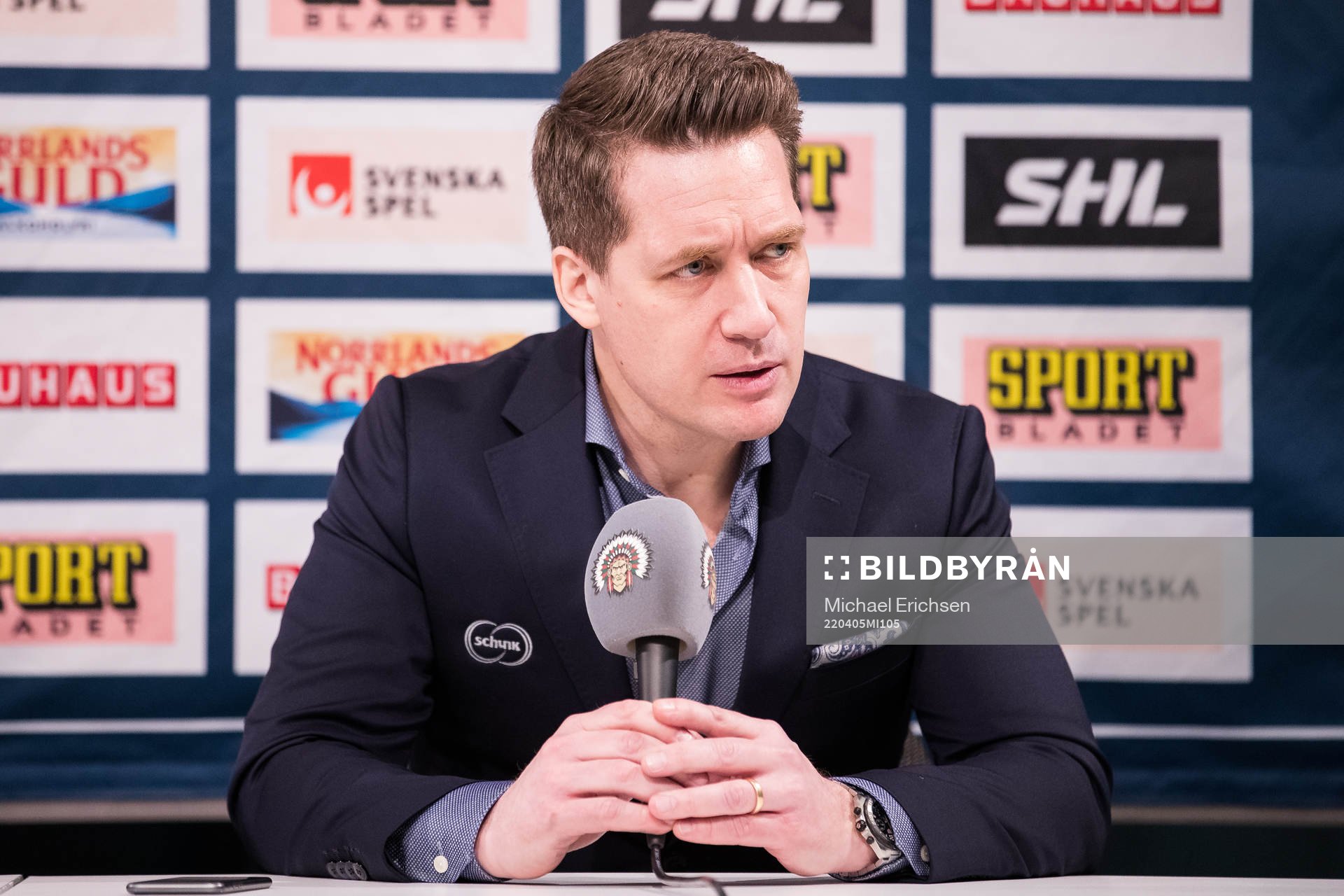 Växjös tränare Sam Hallam