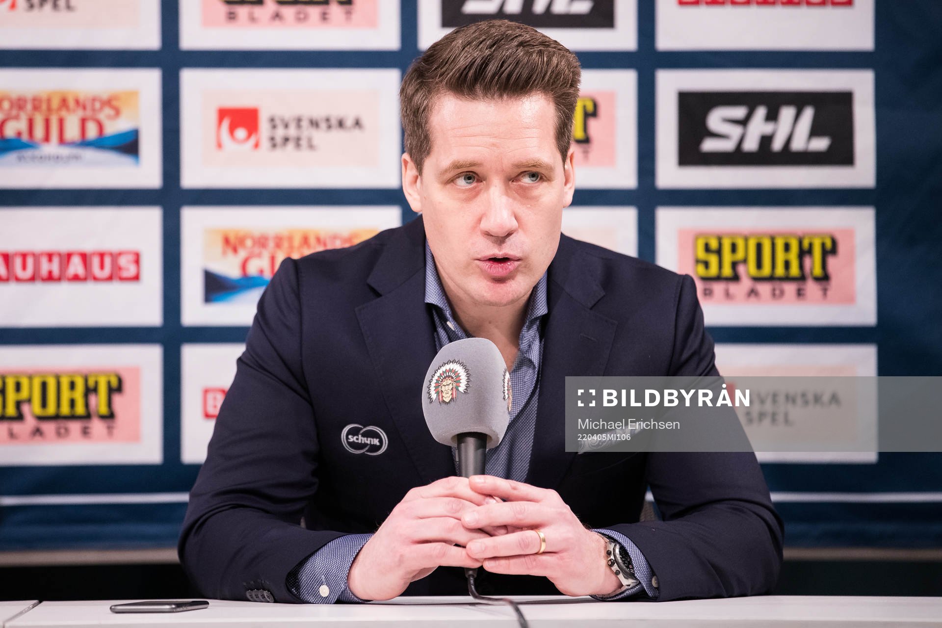 Växjös tränare Sam Hallam