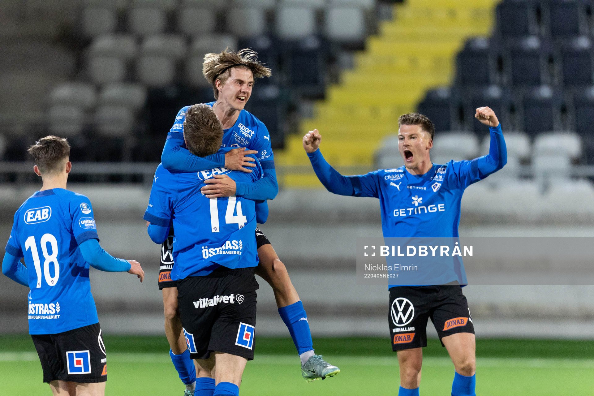 Halmstads Mikael Boman, Erik Ahlstrand och Samuel Kroon