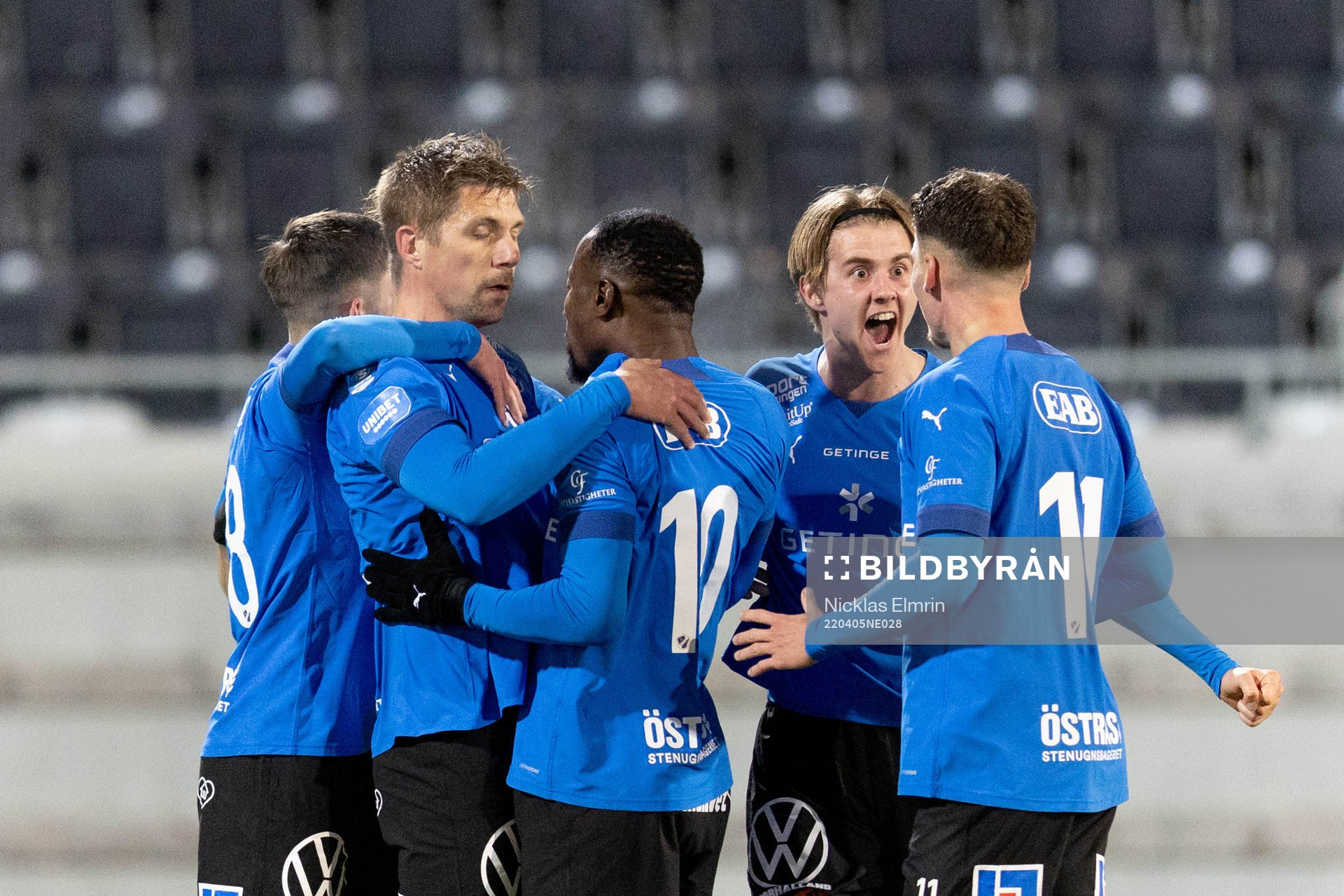 Halmstads Mikael Boman, Erik Ahlstrand, Sadat Karim och