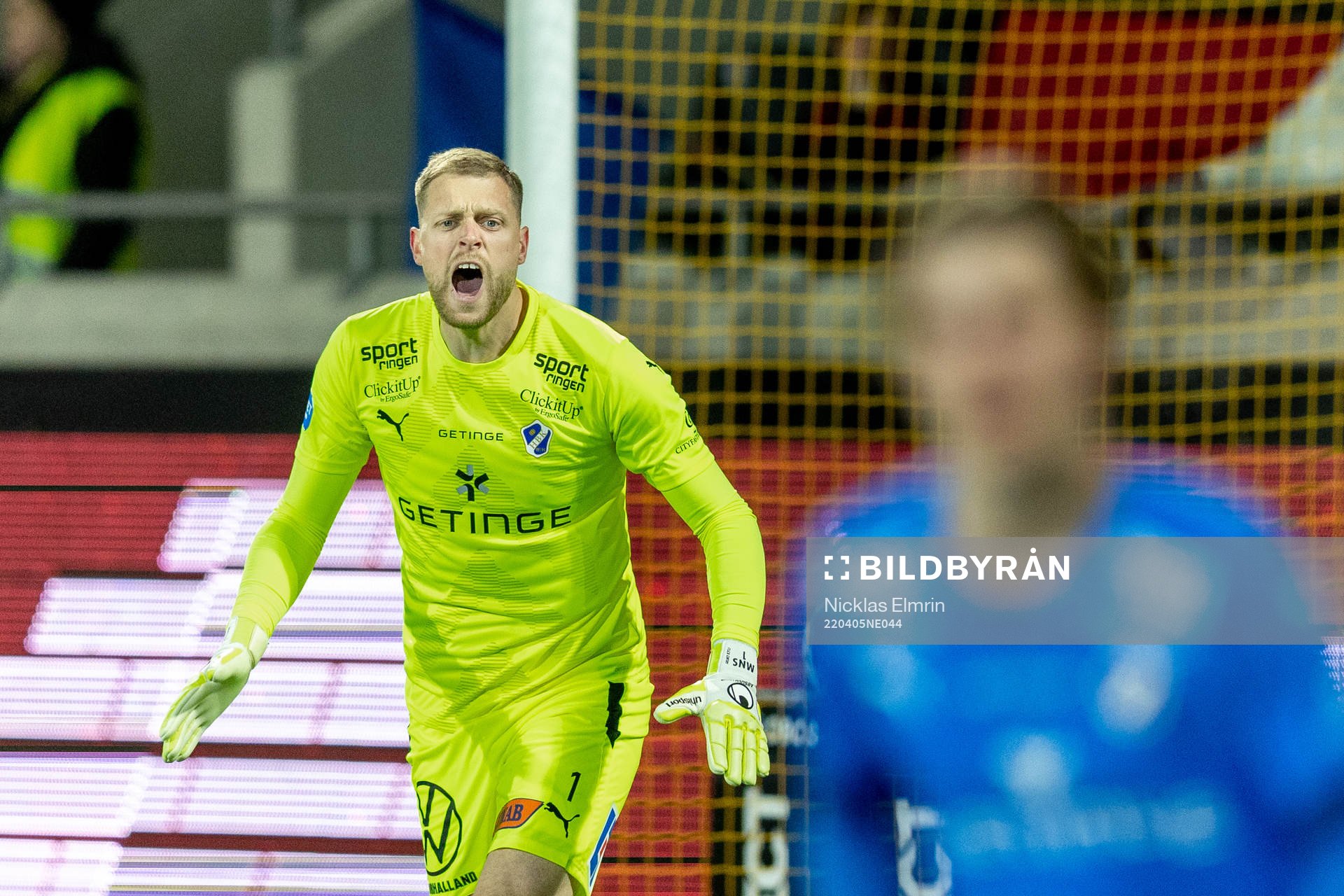 Halmstads målvakt Malkolm Nilsson Säfqvist